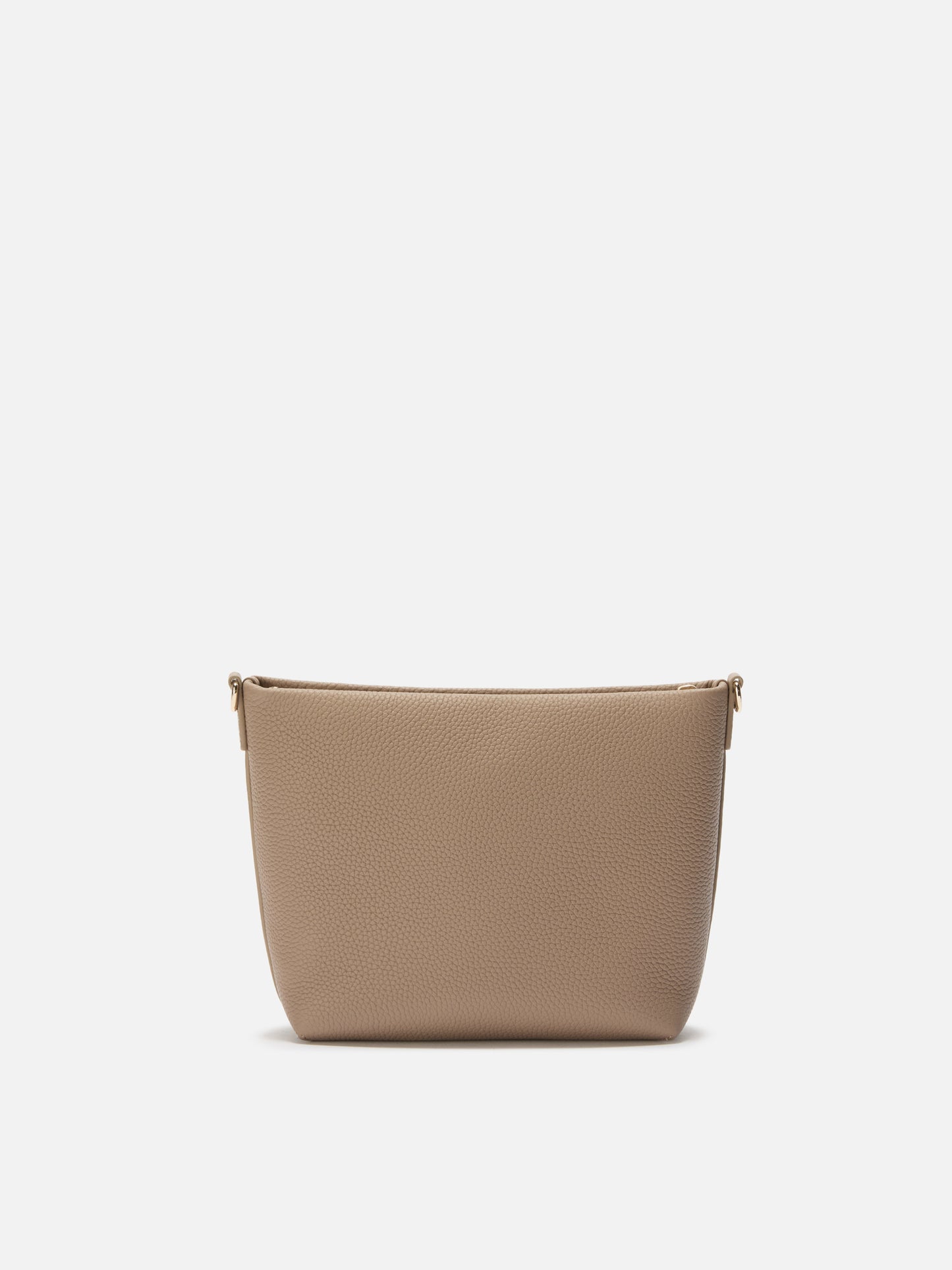 Aline Schultertasche aus gehämmertem haselnussbraunem Leder