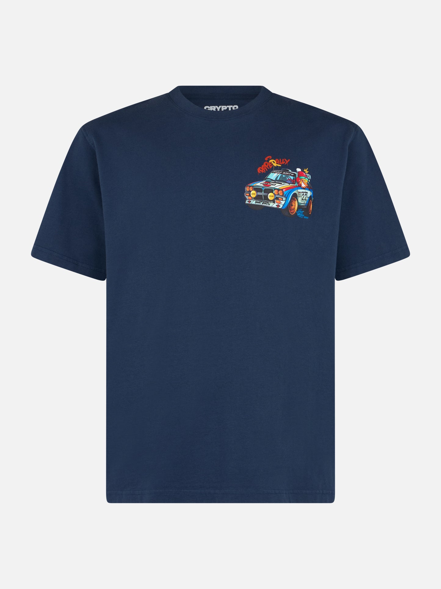 Man heavy cotton t-shirt Arnott with Crypto Paperally print | CRYPTOPUPPETS SPECIAL EDITION - MC2 Saint Barth