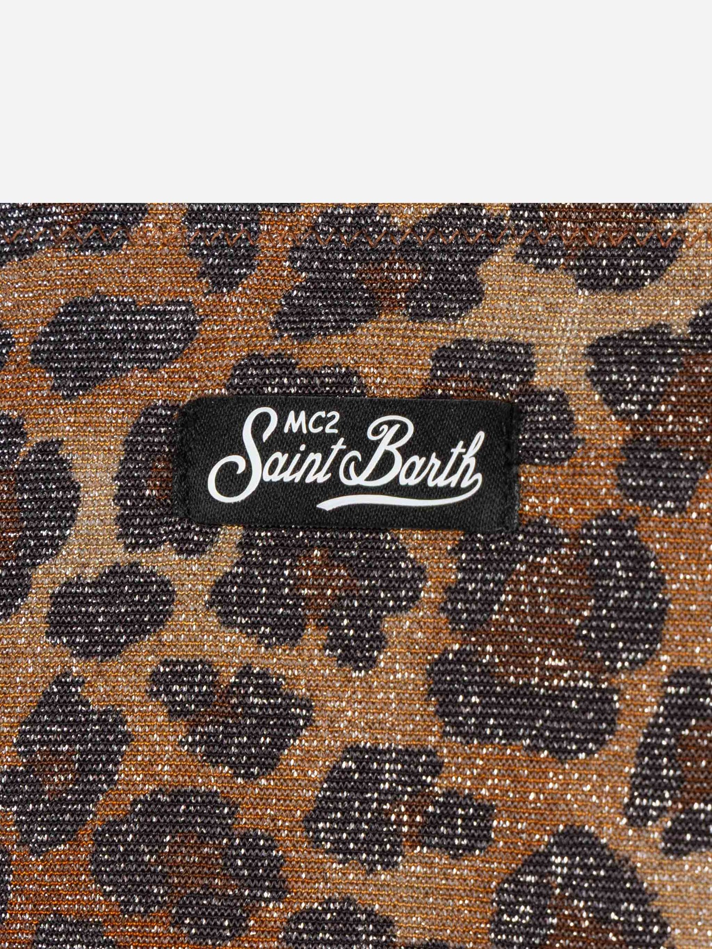 Aryanna animalier lurex bandeau bikini - MC2 Saint Barth