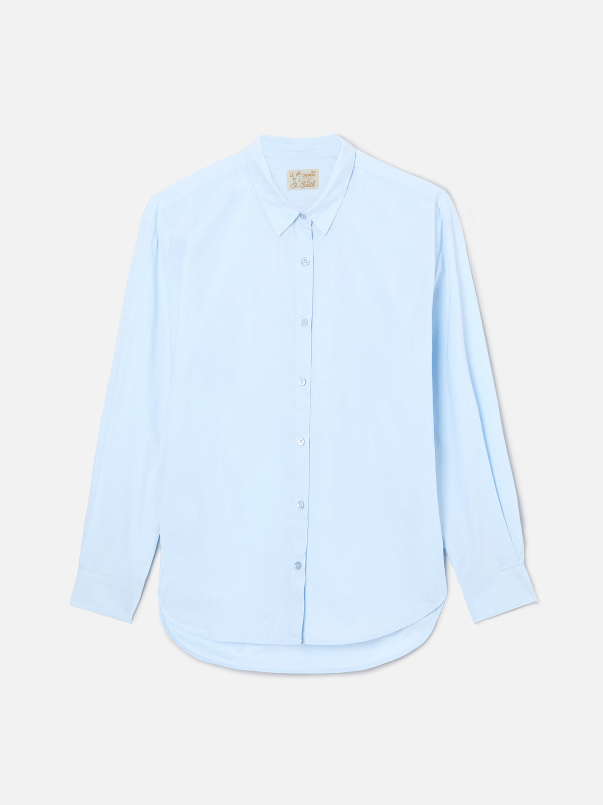 Chemise Brigitte bleu clair avec imprimé Hello Kitty | Édition Spéciale