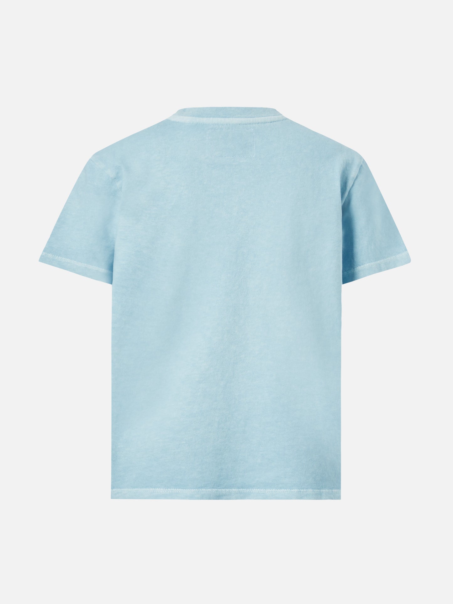 Schweres Baumwoll-T-Shirt Cameron in Vintage-Hellblau