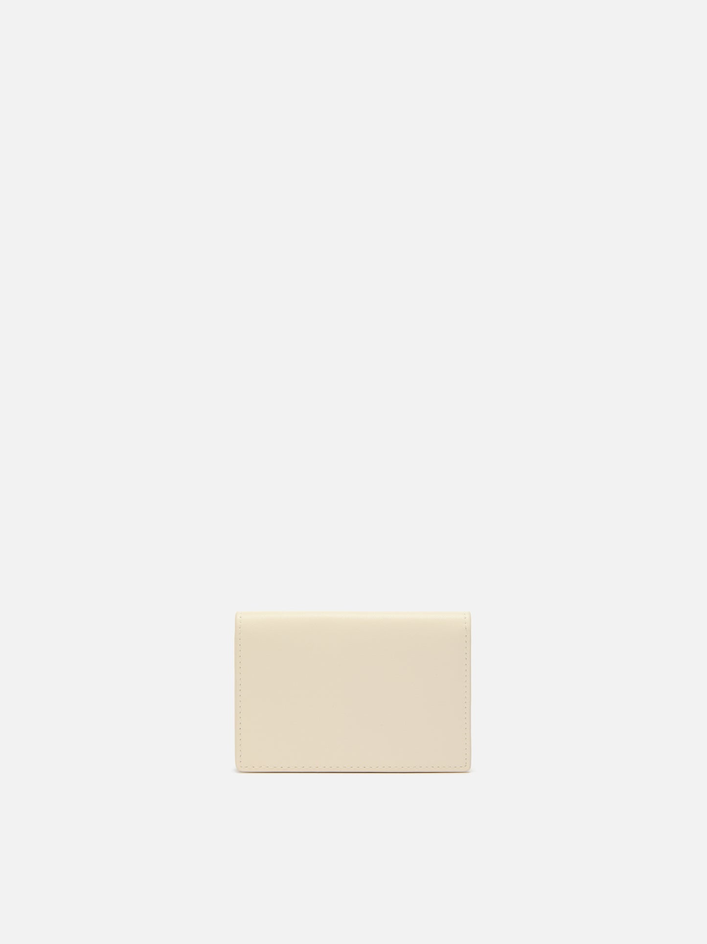 Porte-cartes en cuir blanc