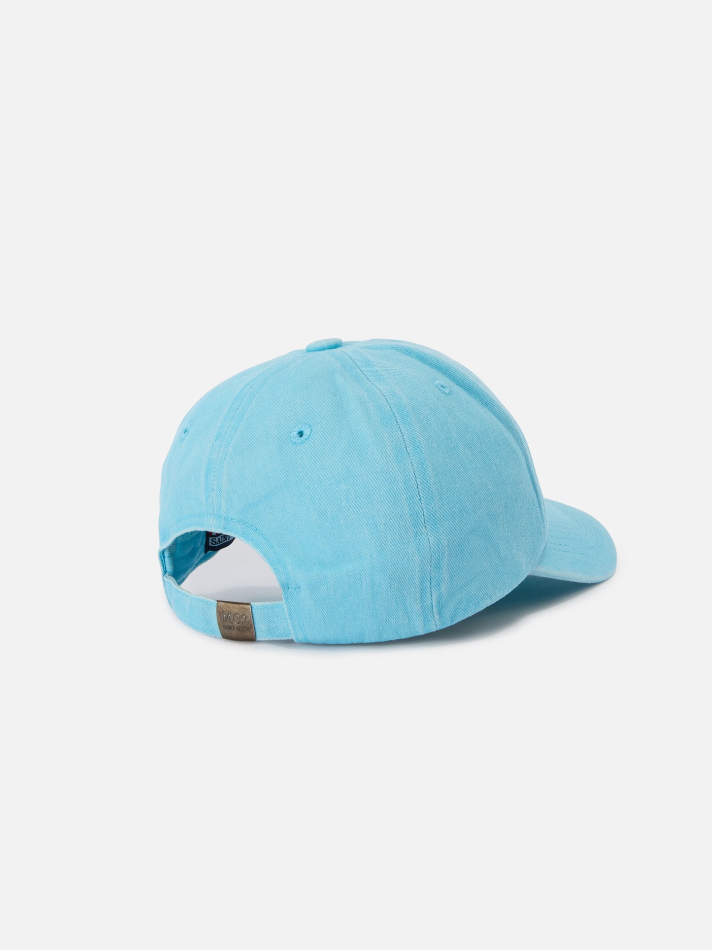 Casquette de baseball Davis en coton bleu clair avec logo brodé
