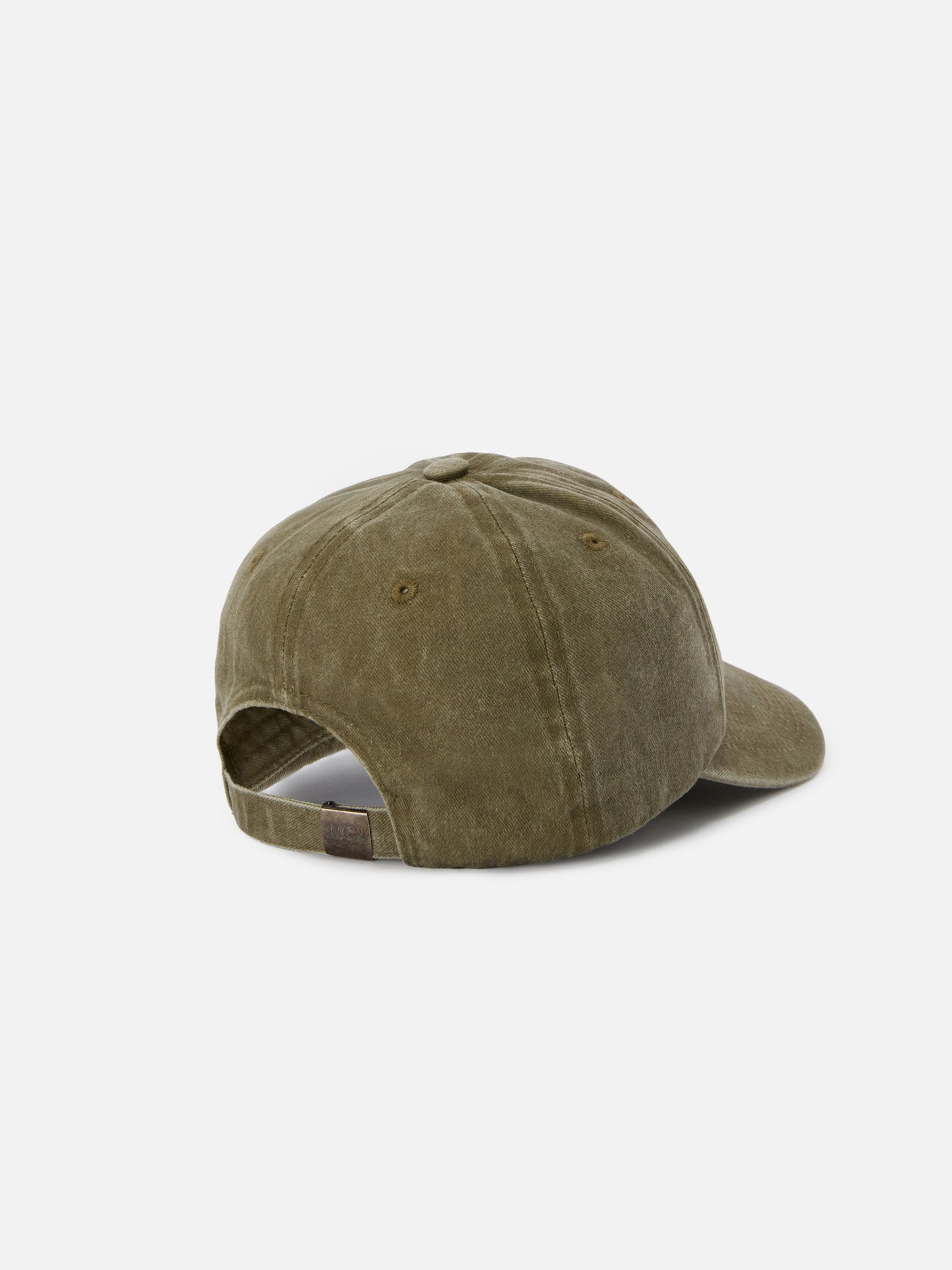 Casquette de baseball Davis en coton gris colombe avec logo brodé