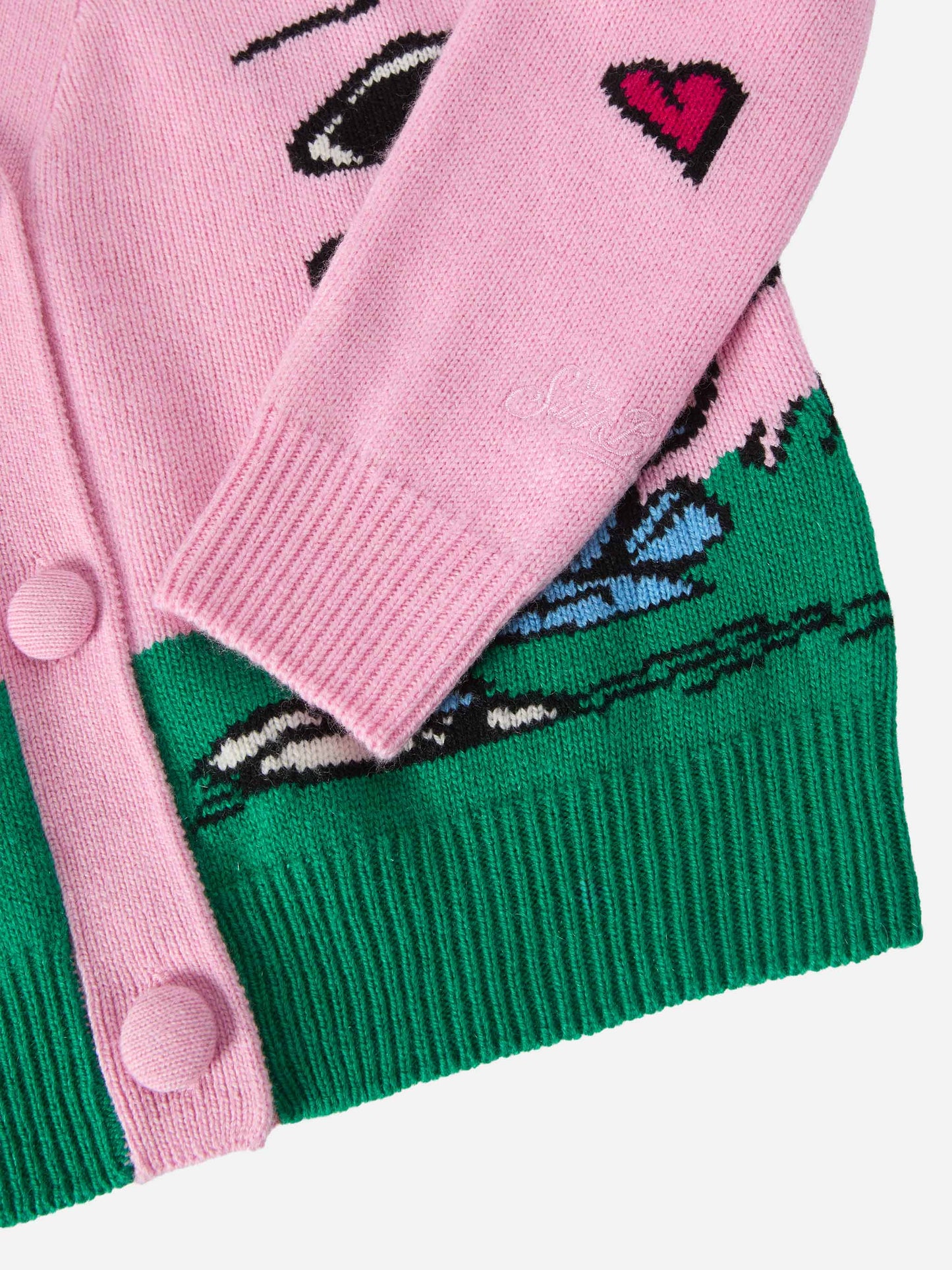 Didy-Strickjacke aus Kaschmir-Mischgewebe mit Snoopy-Jacquardmuster | PEANUTS-SONDEREDITION