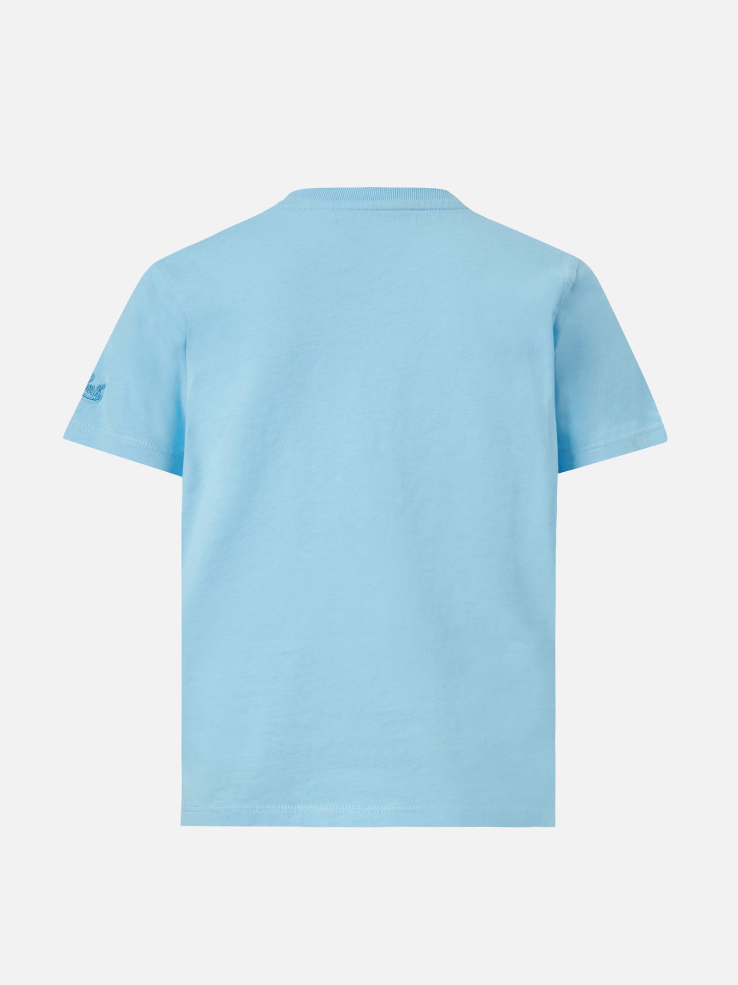 Elly cotton jersey crewneck t-shirt with Hawaii print