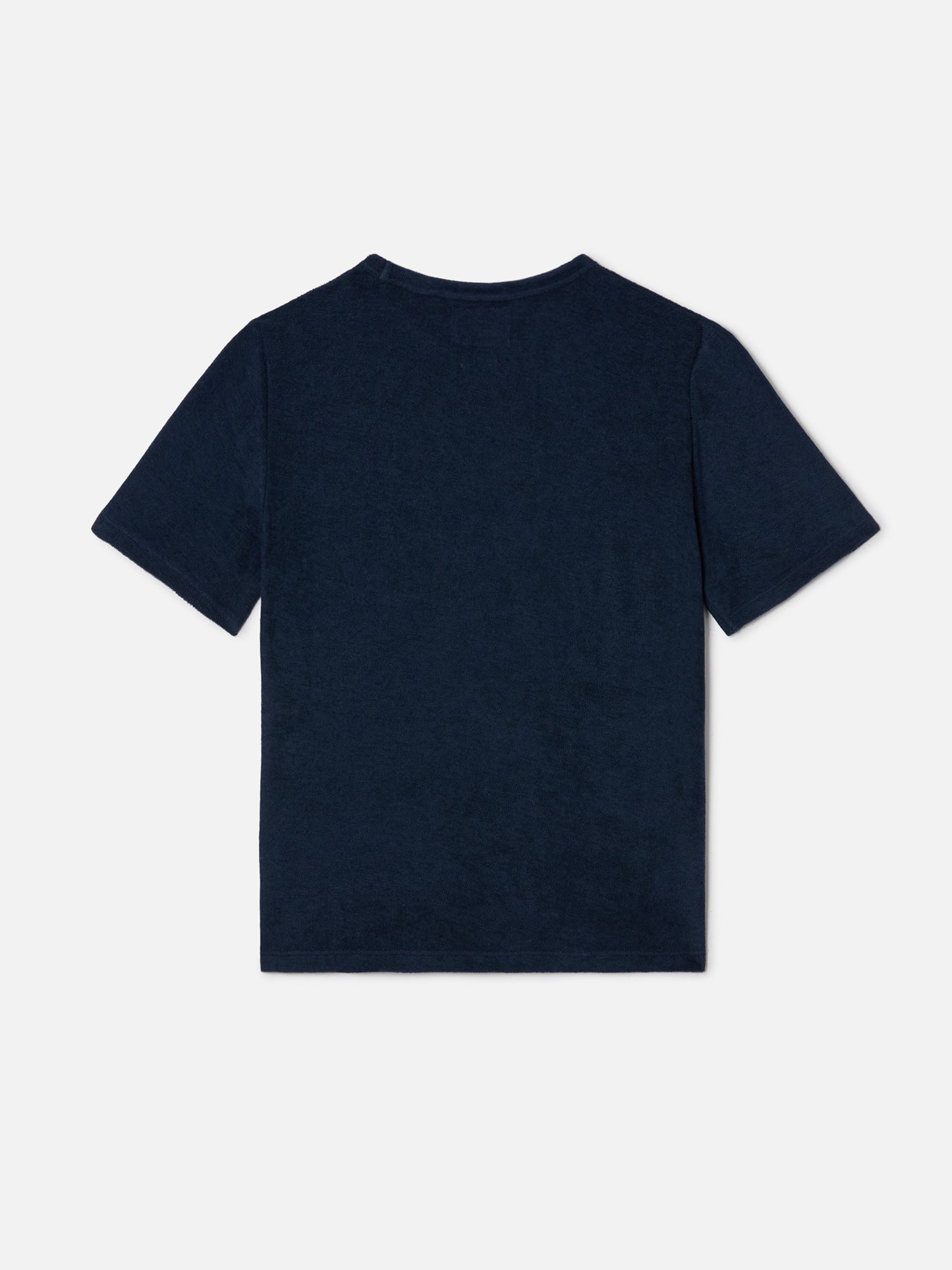 T-shirt Gary Jr bleu marine en tissu effet éponge avec logo brodé