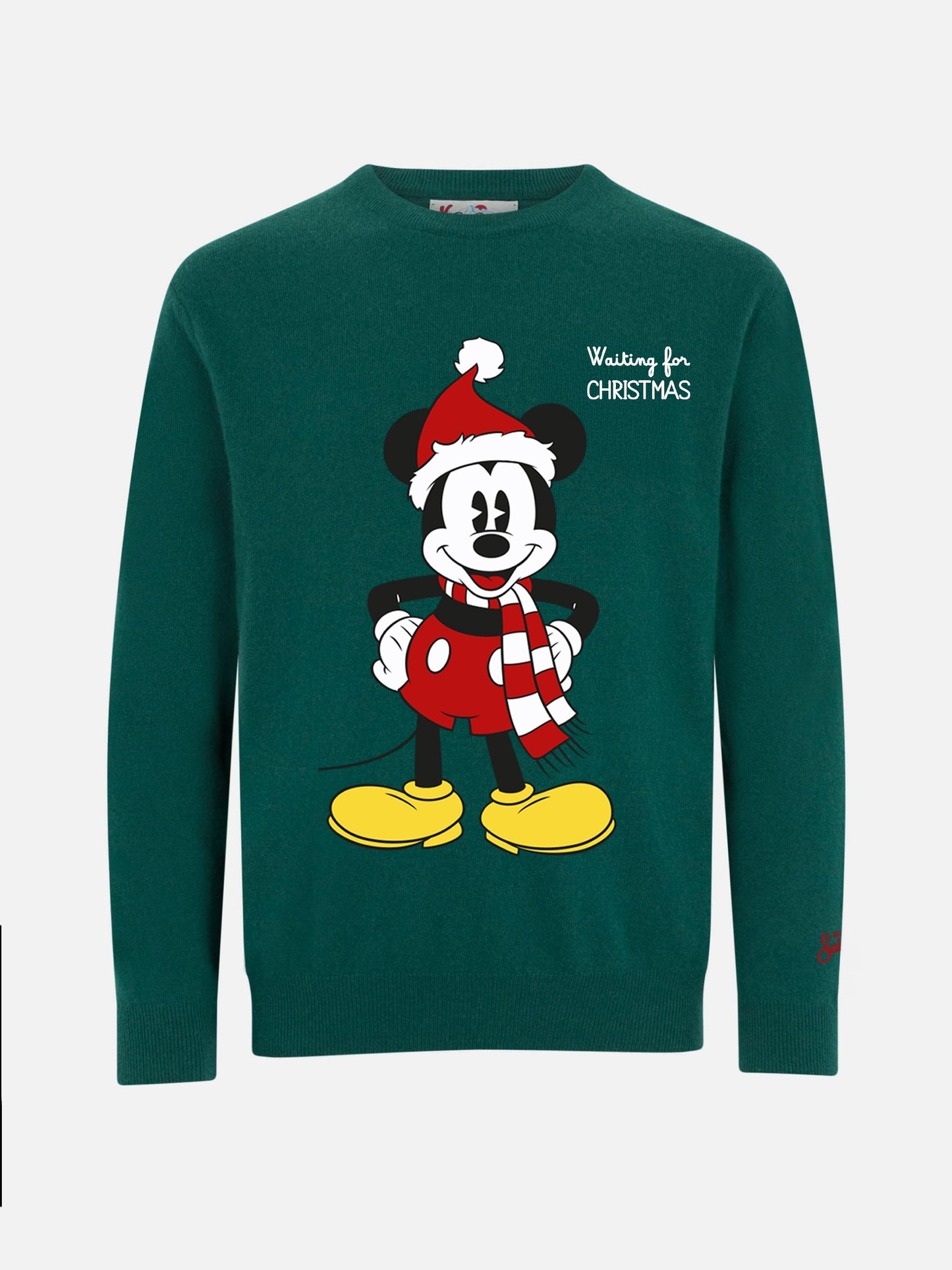 Grüner Heron-Pullover mit Mickey-Mouse-Jacquardmuster | DISNEY SONDEREDITION