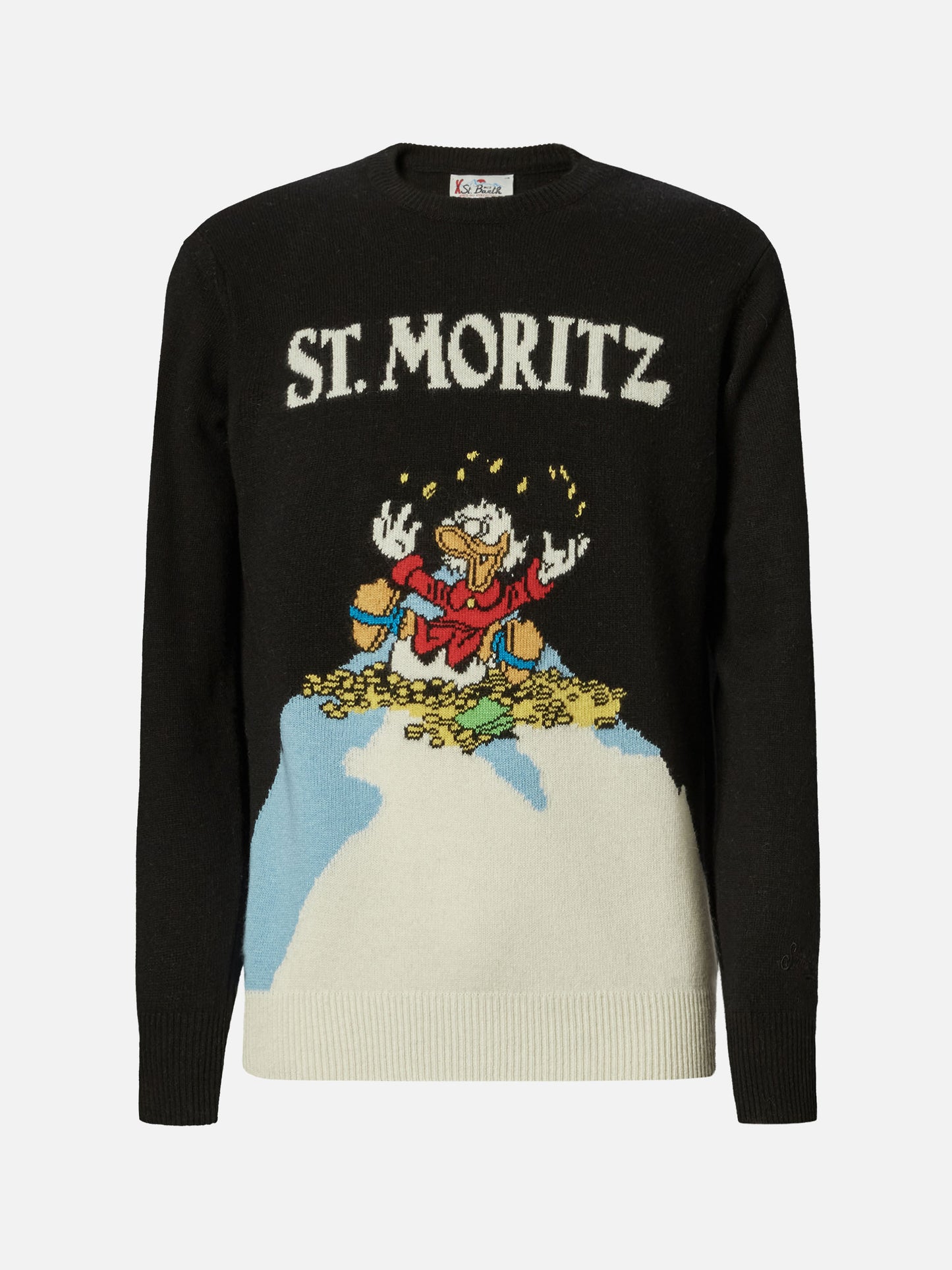 Schwarzer Heron-Pullover mit Onkel-Dagobert-Motiv | DISNEY SONDEREDITION