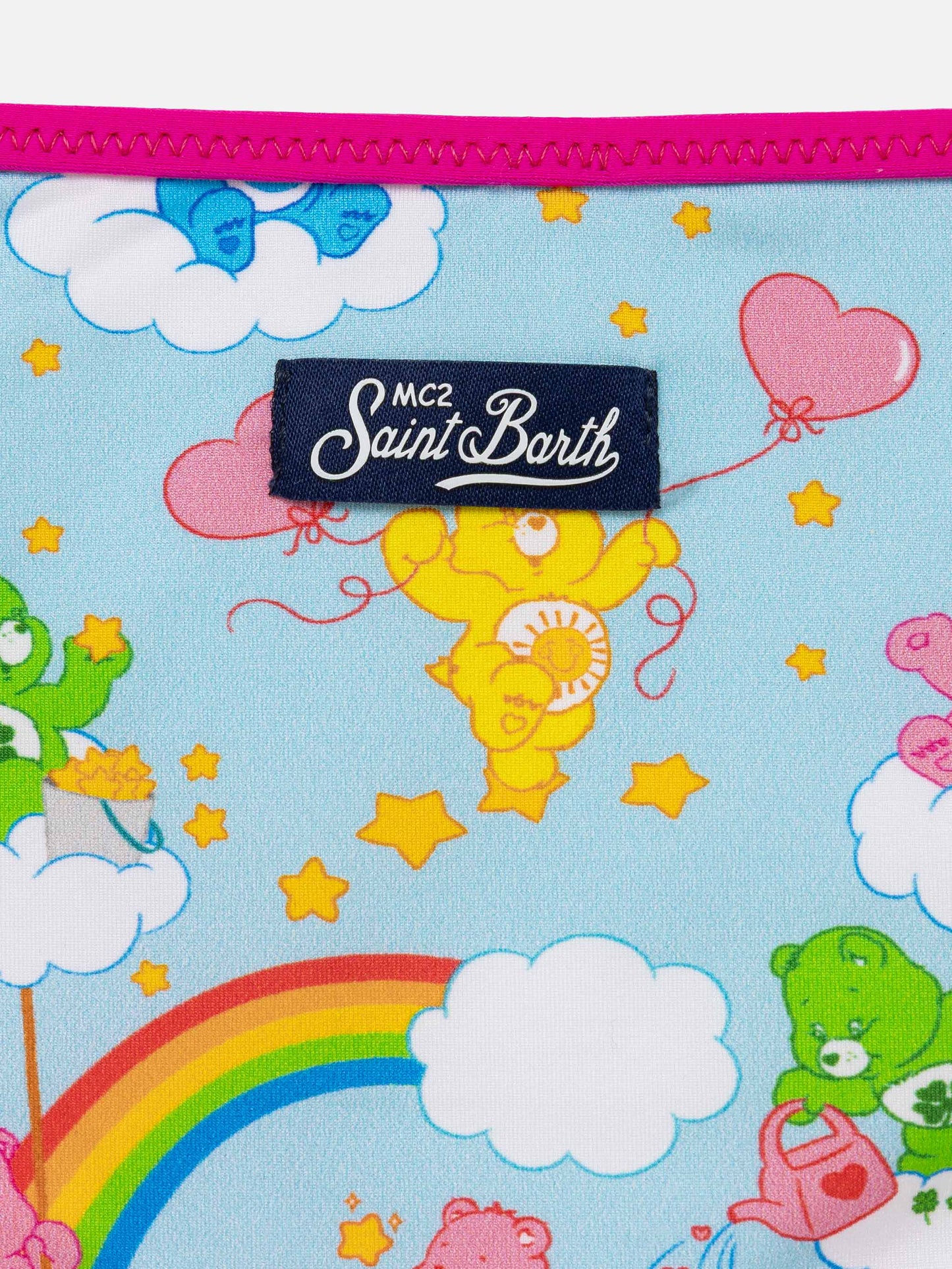 Girl bralette bikini with bears and rainbows | CARE BEARS SPECIAL EDITION - MC2 Saint Barth