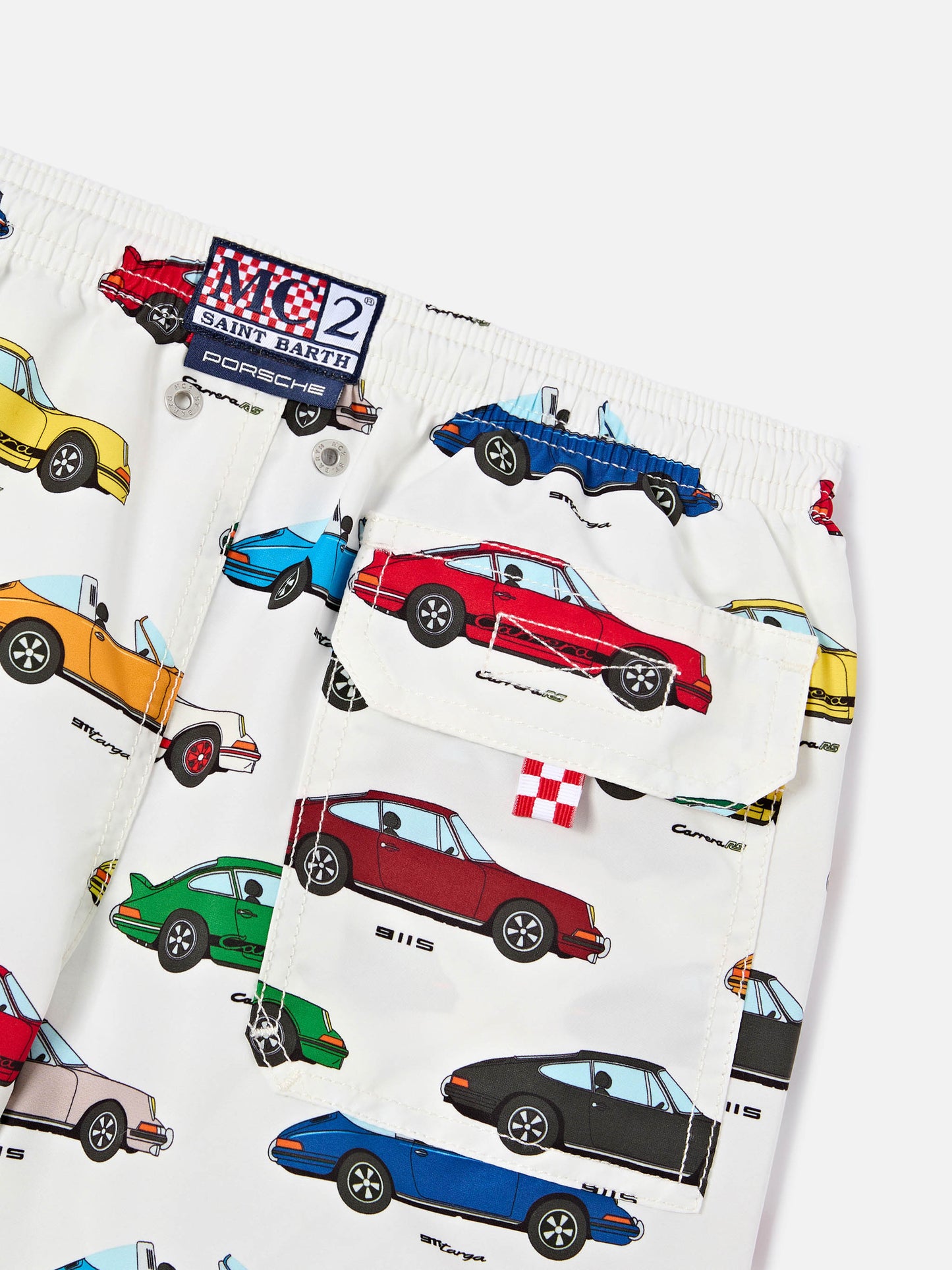 Bañador short Jean con estampado integral Porsche | Edición Especial