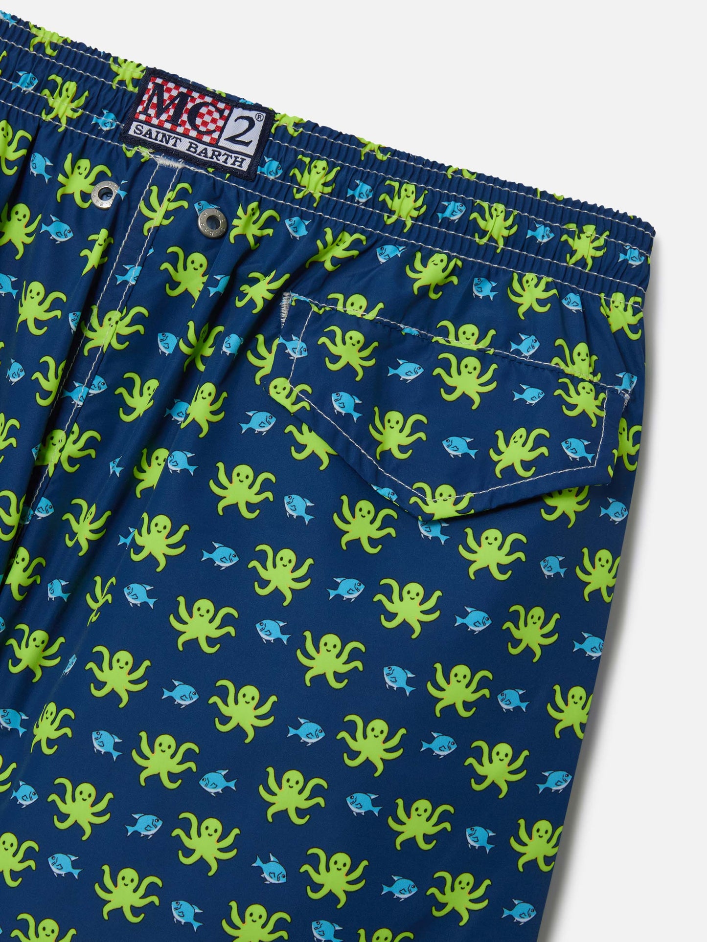 Short de bain garçon à imprimé poulpe