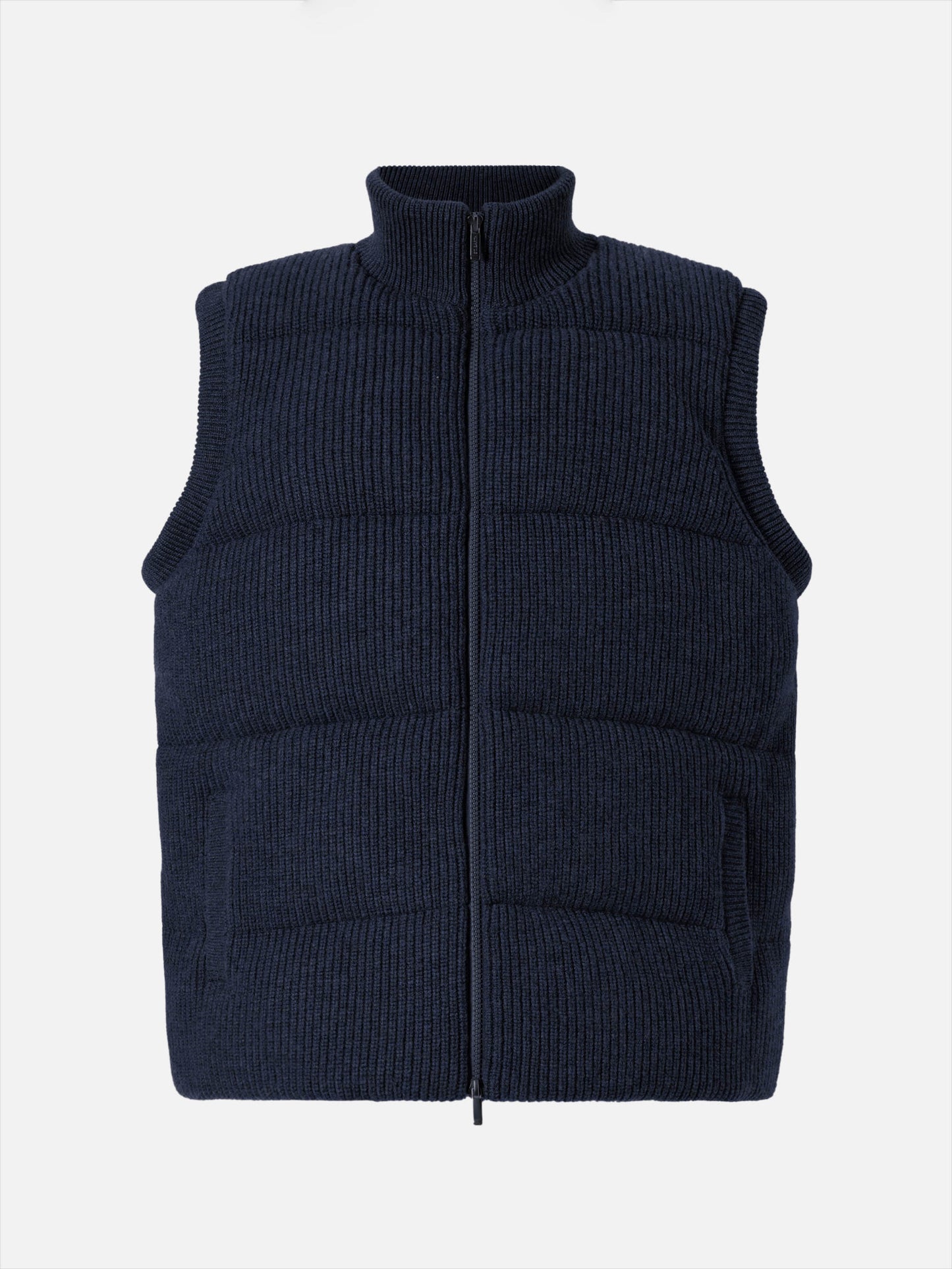 Leeds Knit Steppweste in Blau