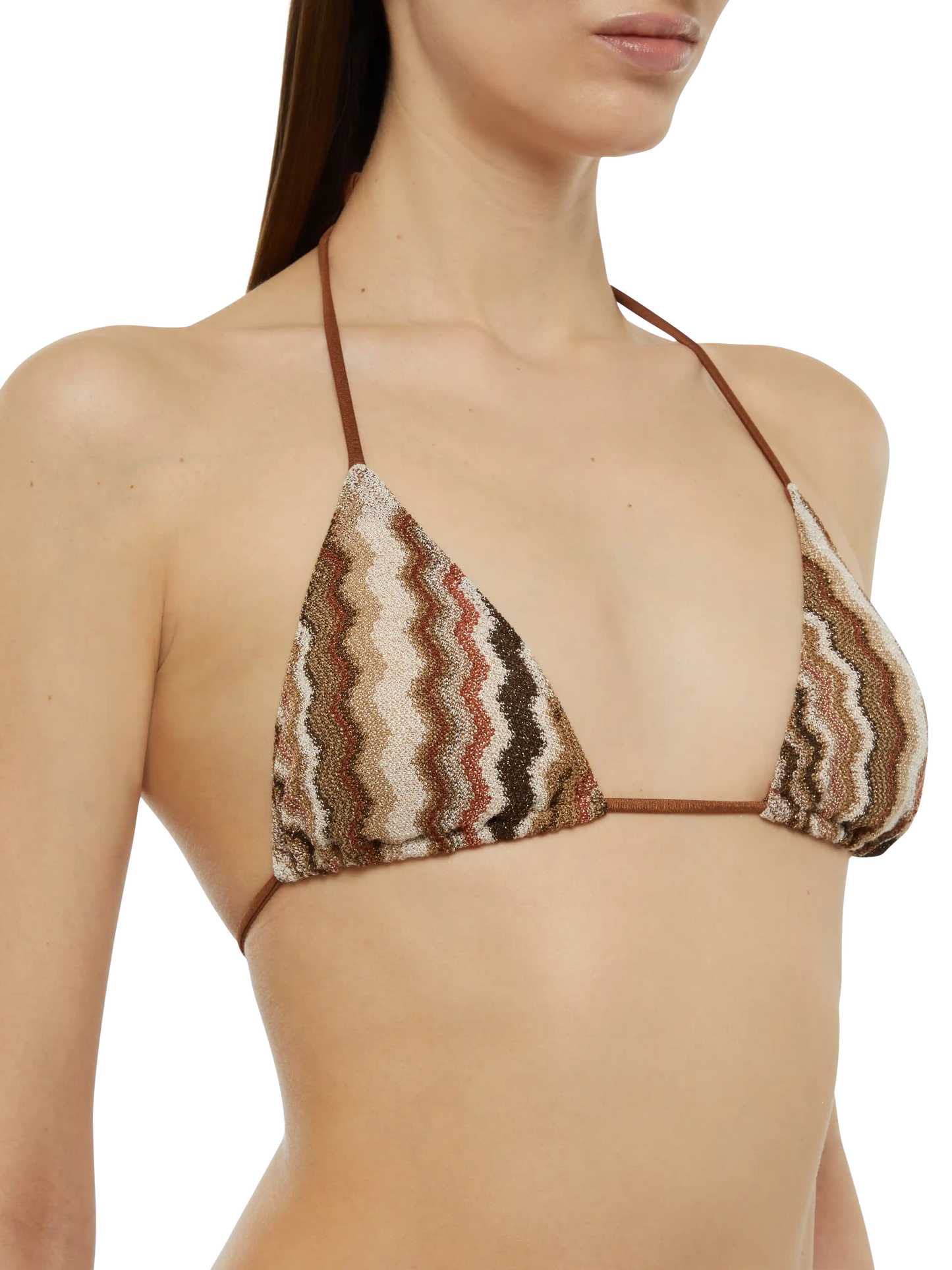 Leah raschel chevron pattern triangle top - MC2 Saint Barth