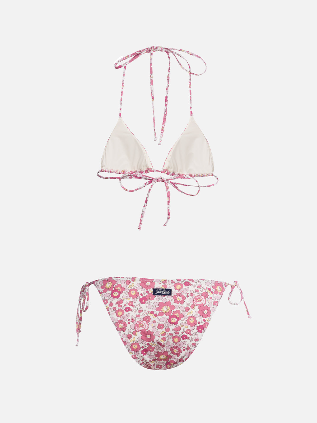 Woman Betsy triangle bikini Leah Virgo | MADE WITH LIBERTY FABRIC