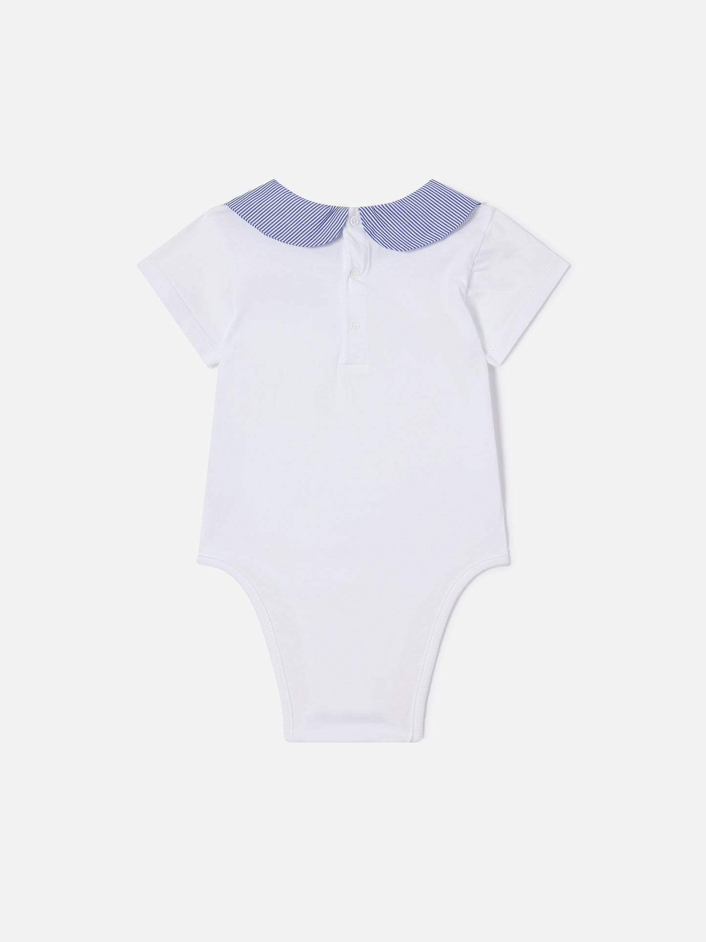 Body Lou in cotone organico con ricamo Mini Captain