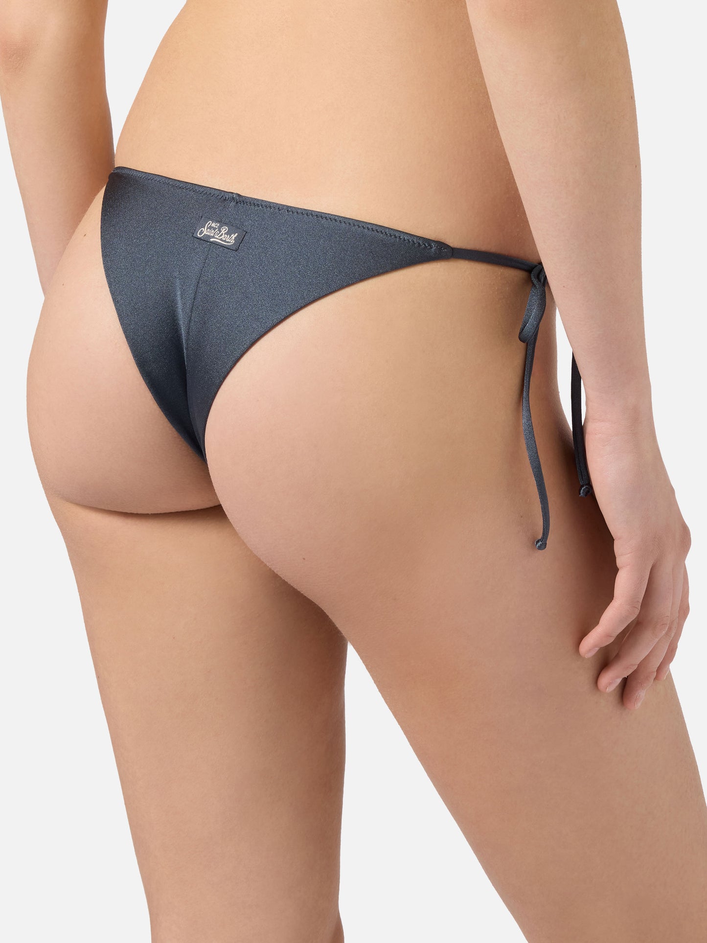 Leah Plate Marielle Plate grey glossy finish bikini