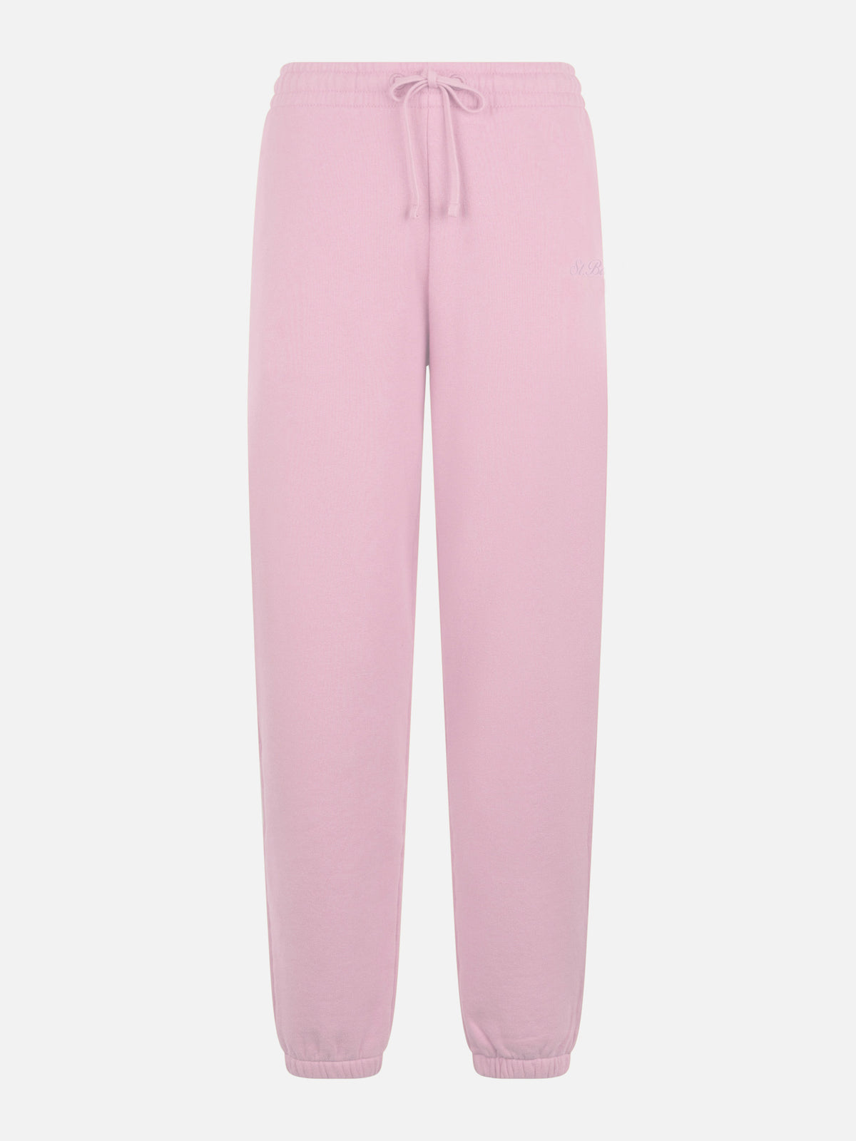 Pantalon de jogging Odalys en molleton de coton rose