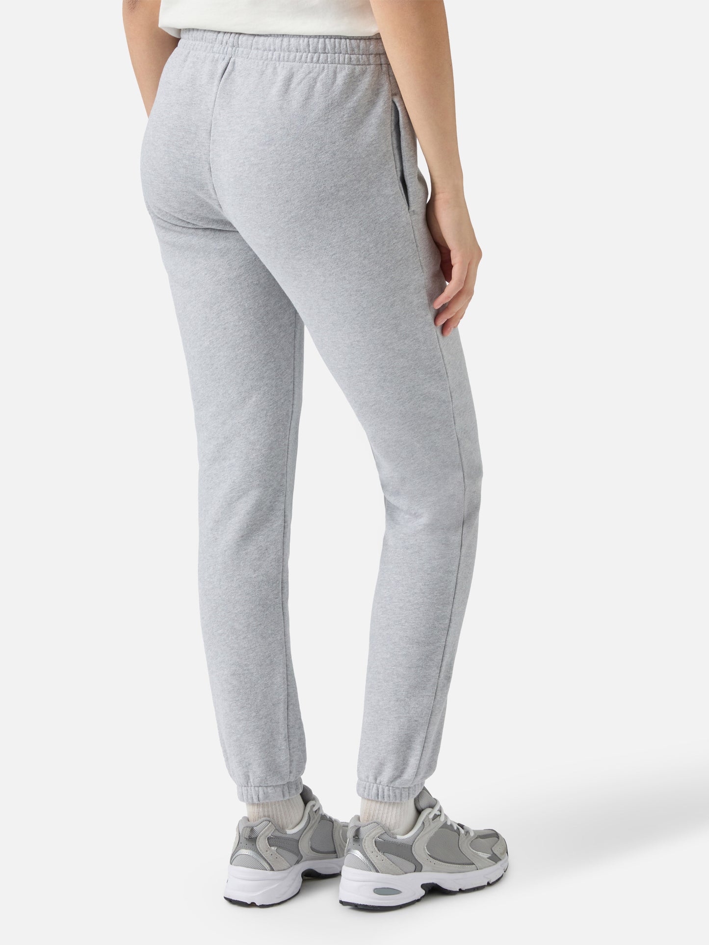 Pantalones jogger Odalys de felpa de algodón gris