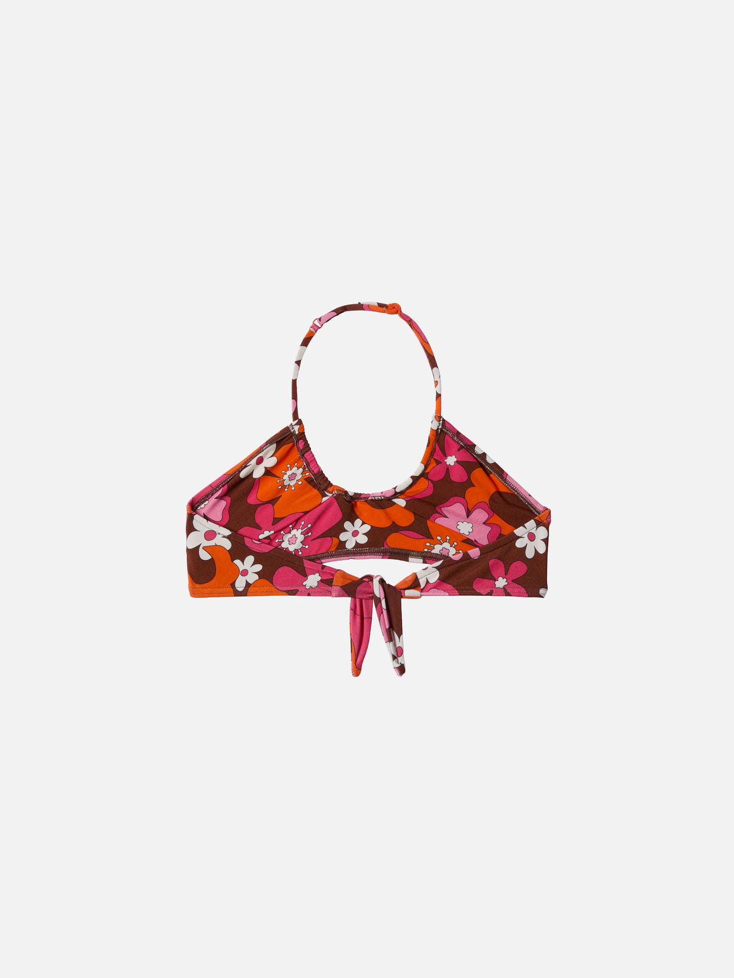 Page Jr crop top with retro flower print