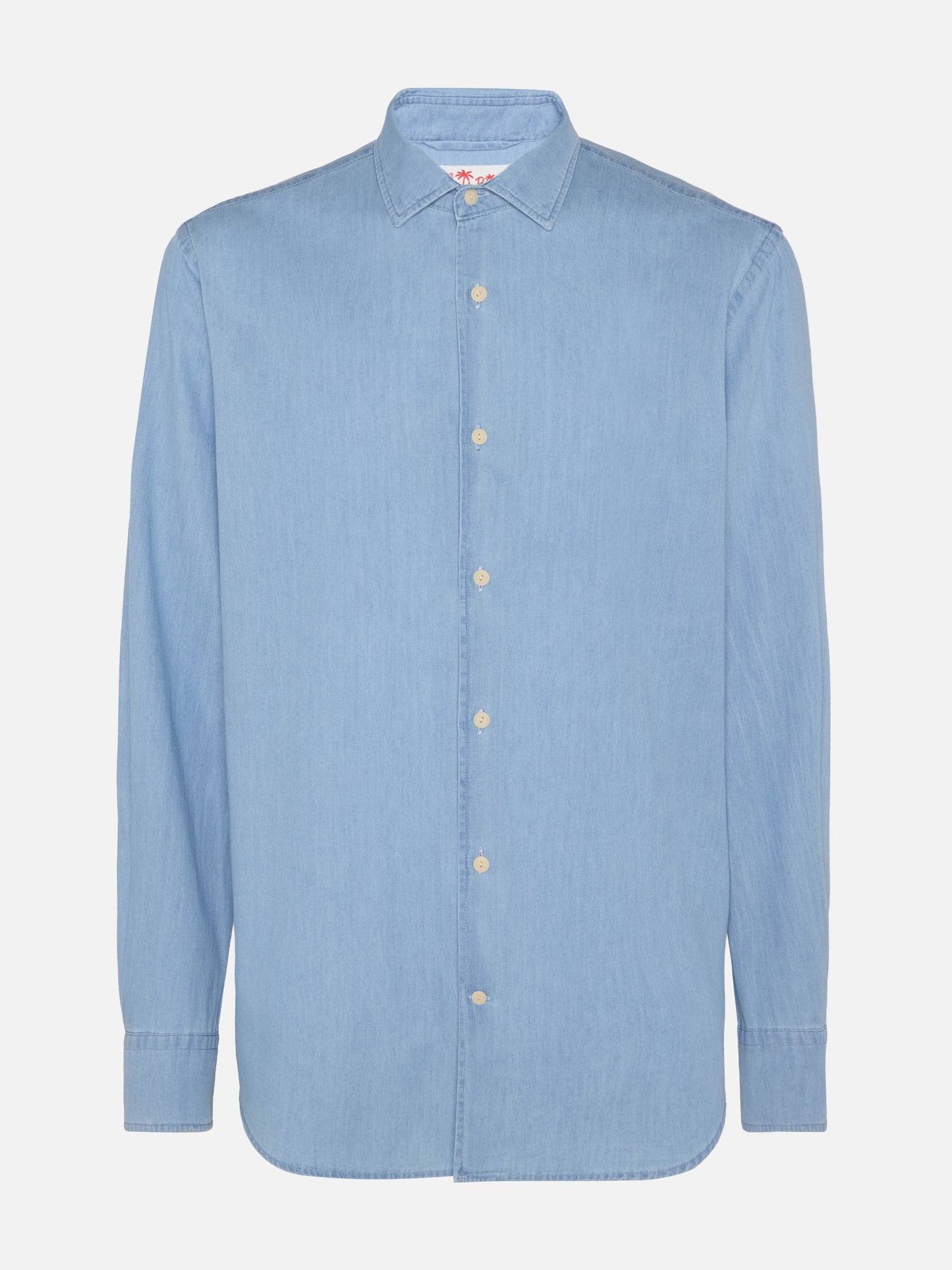 Camisa de chambray en denim azul claro Pamplona
