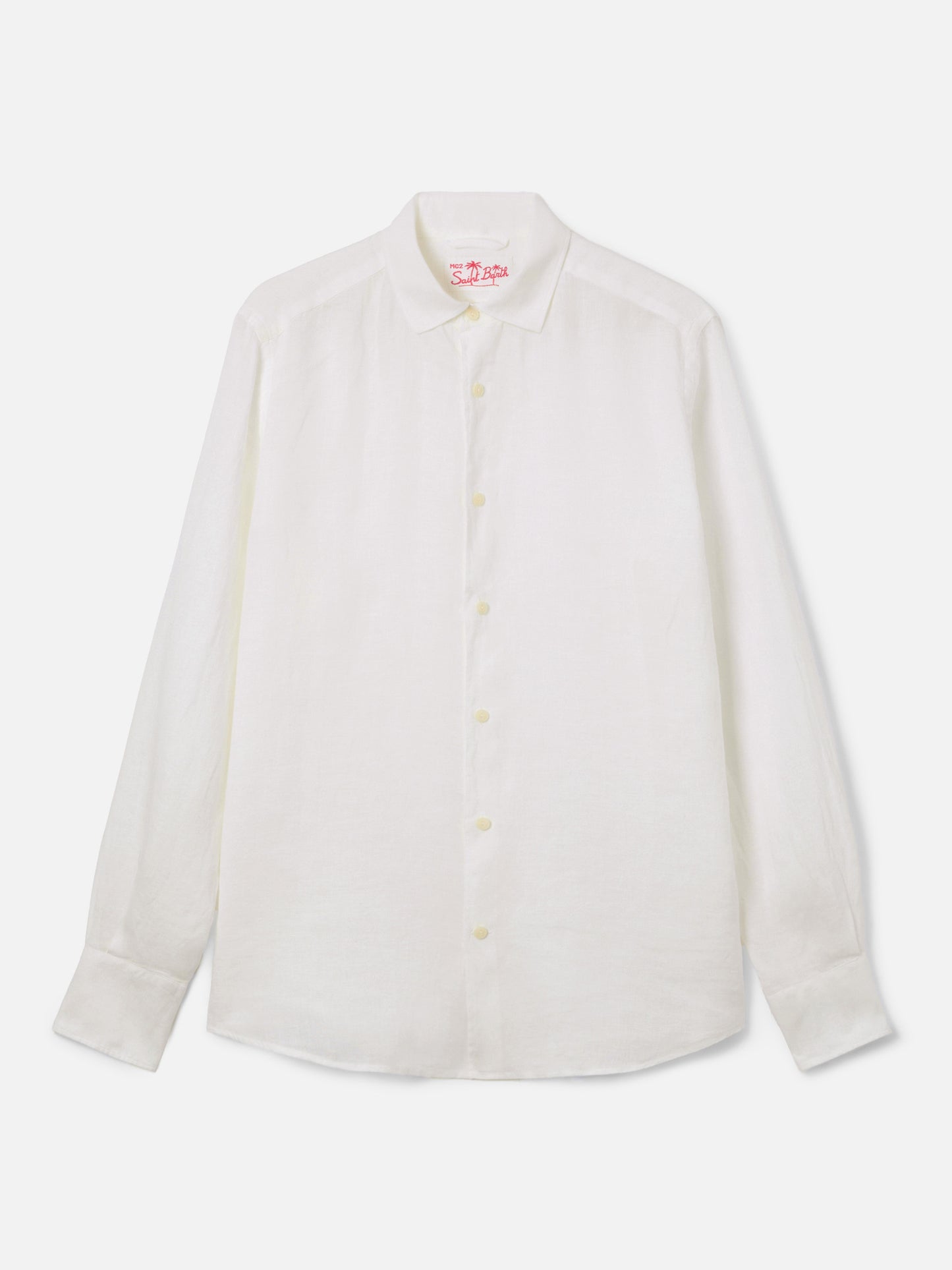 Camisa blanca de lino Pamplona