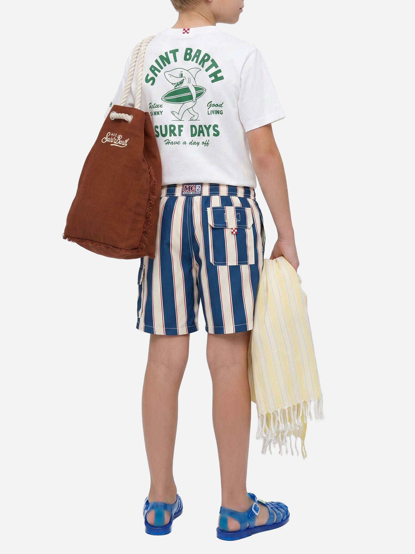 Camiseta Portland Jr con maxi estampado Surf Days en la espalda