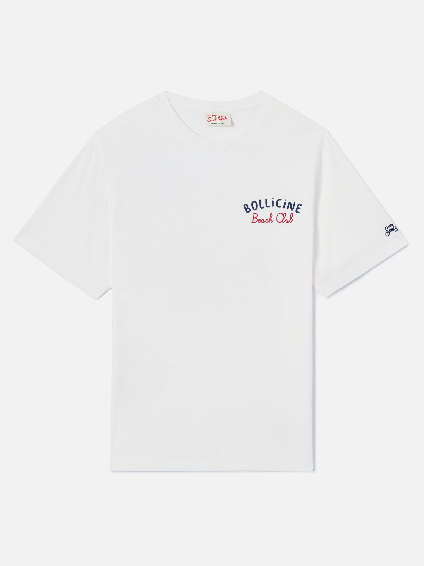 Camiseta White Portland con bordado Bollicine Beach Club
