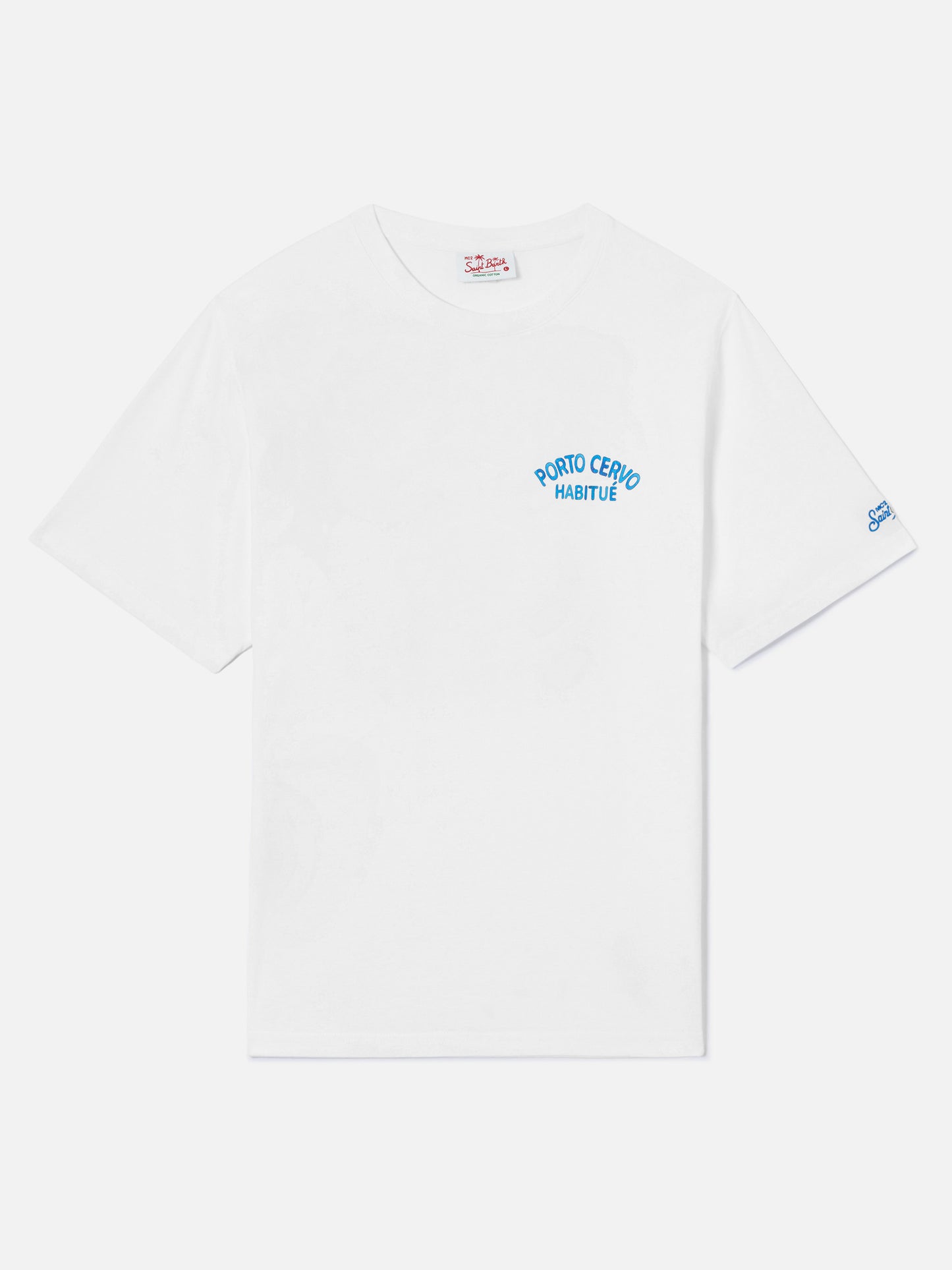 White Portland t-shirt with Porto Cervo Habitué print | Special Edition
