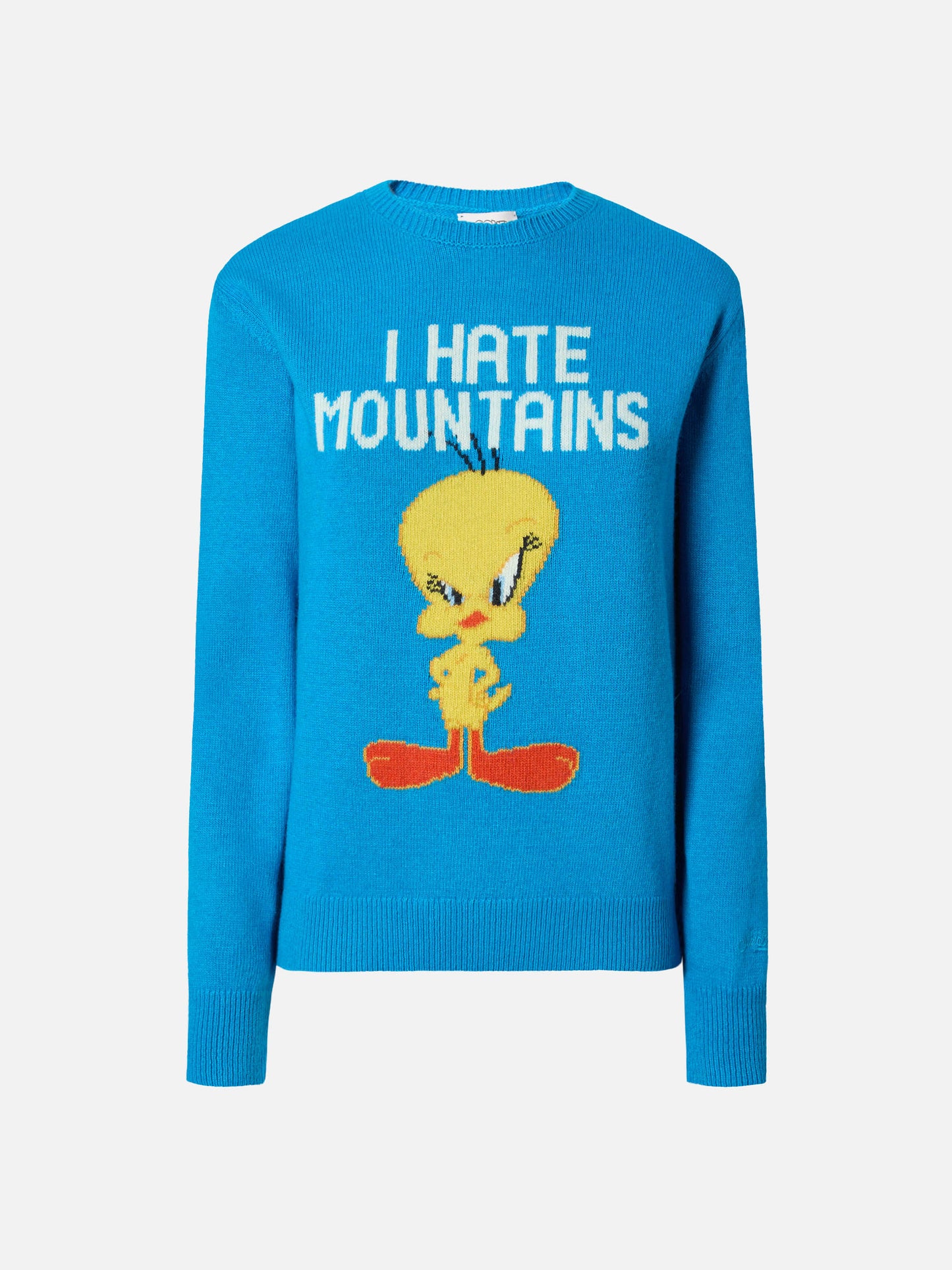 Sweat ras-du-cou New Queen gris avec jacquard Tweety | WARNER BROS. SPECIAL EDITION