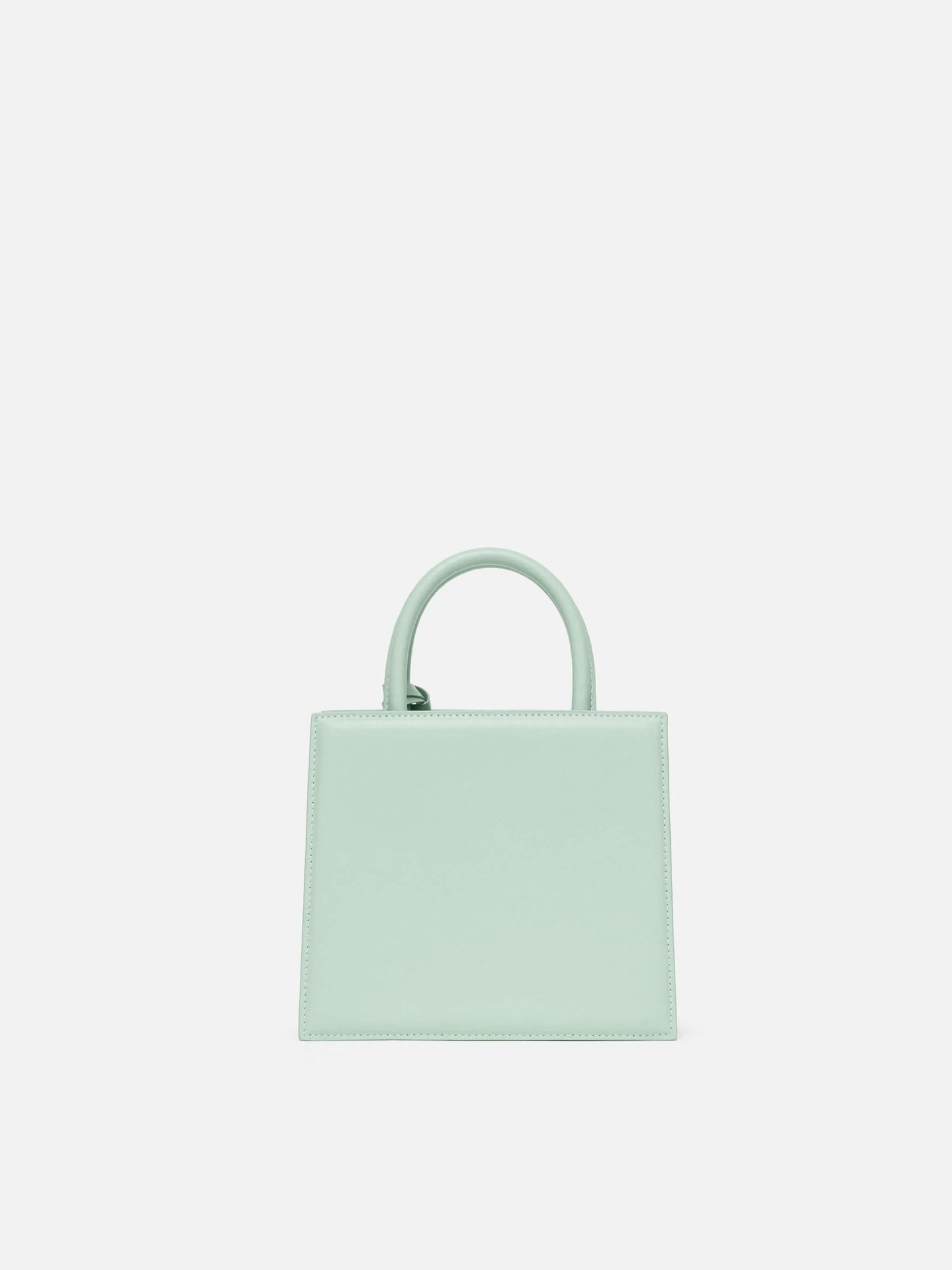 Shop Bag Mini aus salbeigrünem Leder