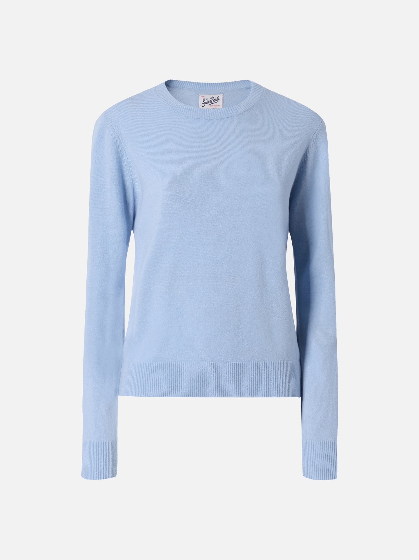 Sorbonne-Pullover aus 100 % Kaschmir in Hellblau