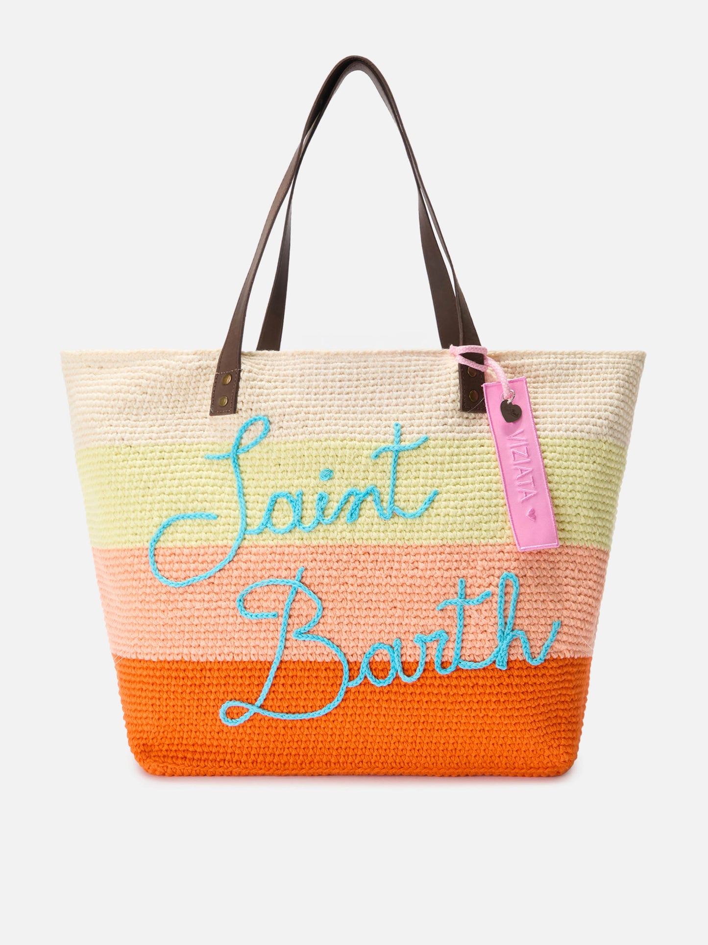 Tag in tessuto con logo St. Barth