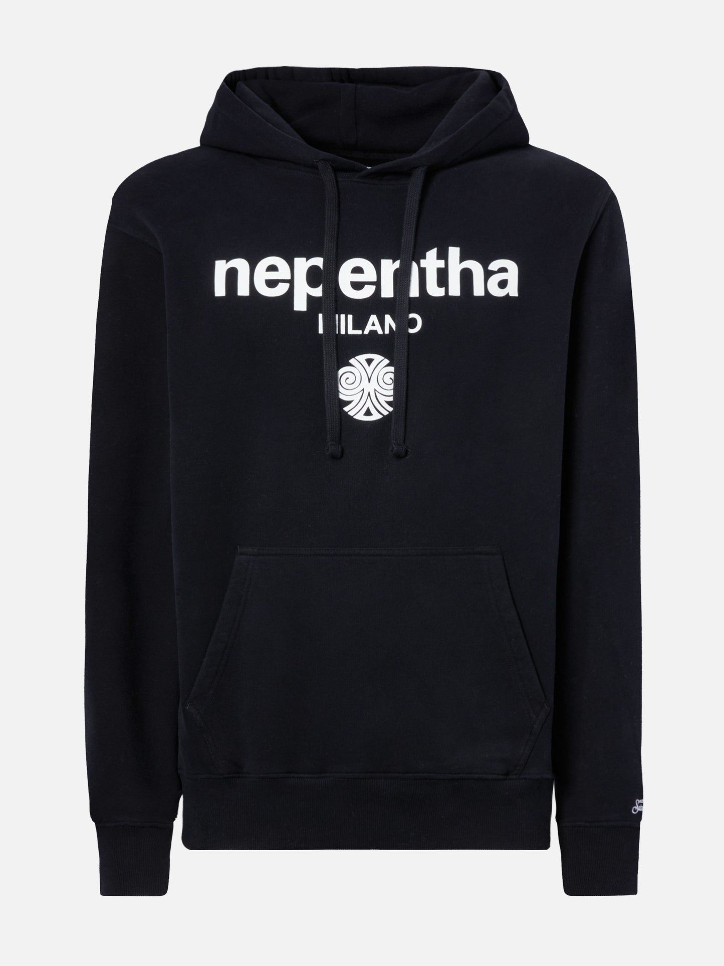 Schwarzer Tribeca-Baumwollhoodie mit Nepentha-Print | NEPENTHA SPECIAL EDITION