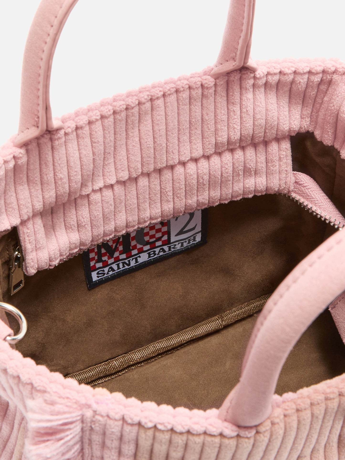 Vanity Mini Corduroy pink bag