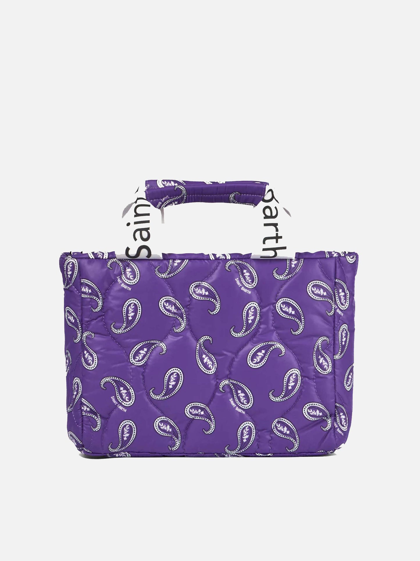 Puffer handbag with paisley print - MC2 Saint Barth