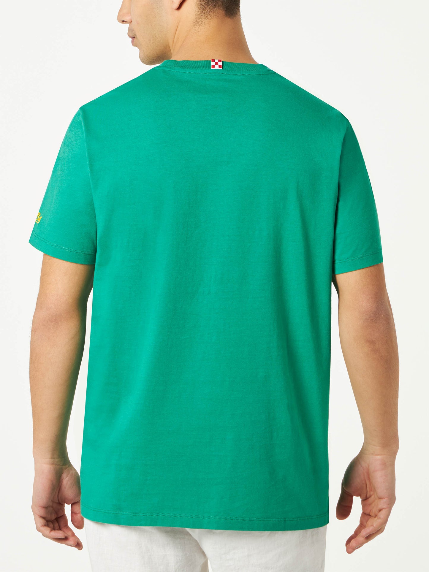 cotton t-shirt with Ti va un Lemonissimo? embroidery | ALGIDA® SPECIAL EDITION - MC2 Saint Barth
