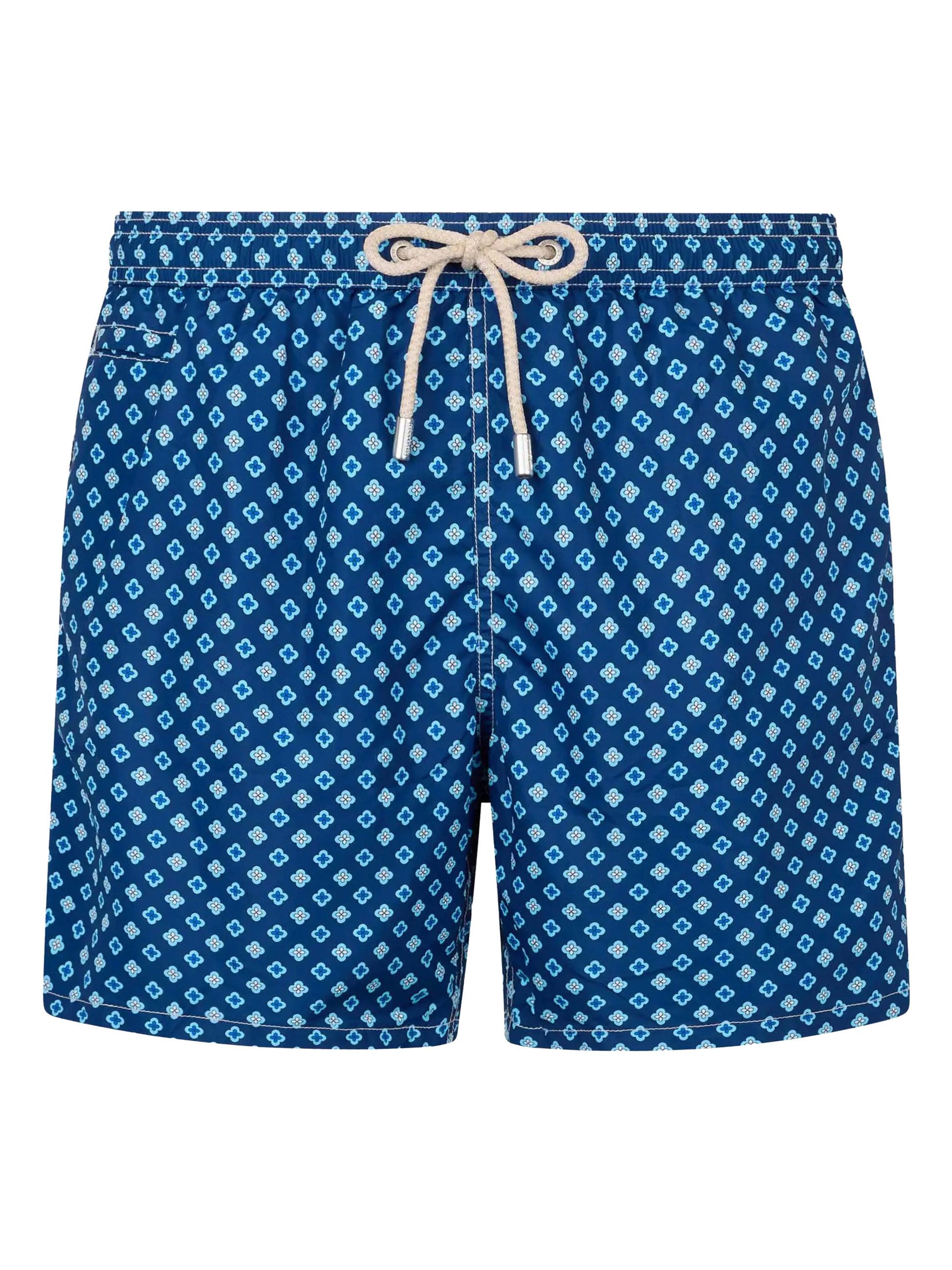 Man lightweight fabric swim-shorts Lighting Micro Fantasy with tie print - MC2 Saint Barth