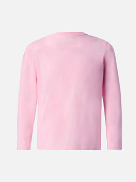 Camiseta rosa Penny con estampado de Snoopy con strass | Edición especial 