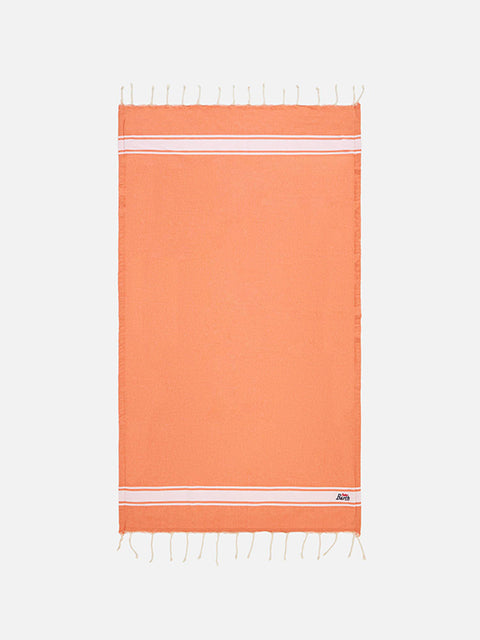 Fluo orange fouta towel doubled with sponge - MC2 Saint Barth