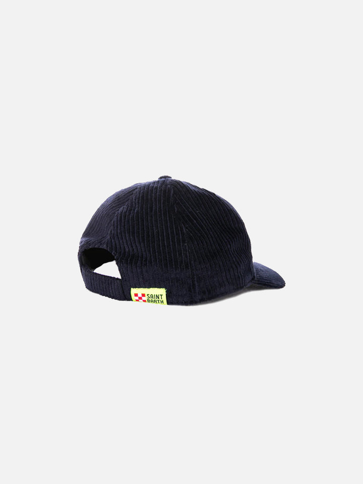 Baseball corduroy cap with Bombardino embroidery - MC2 Saint Barth