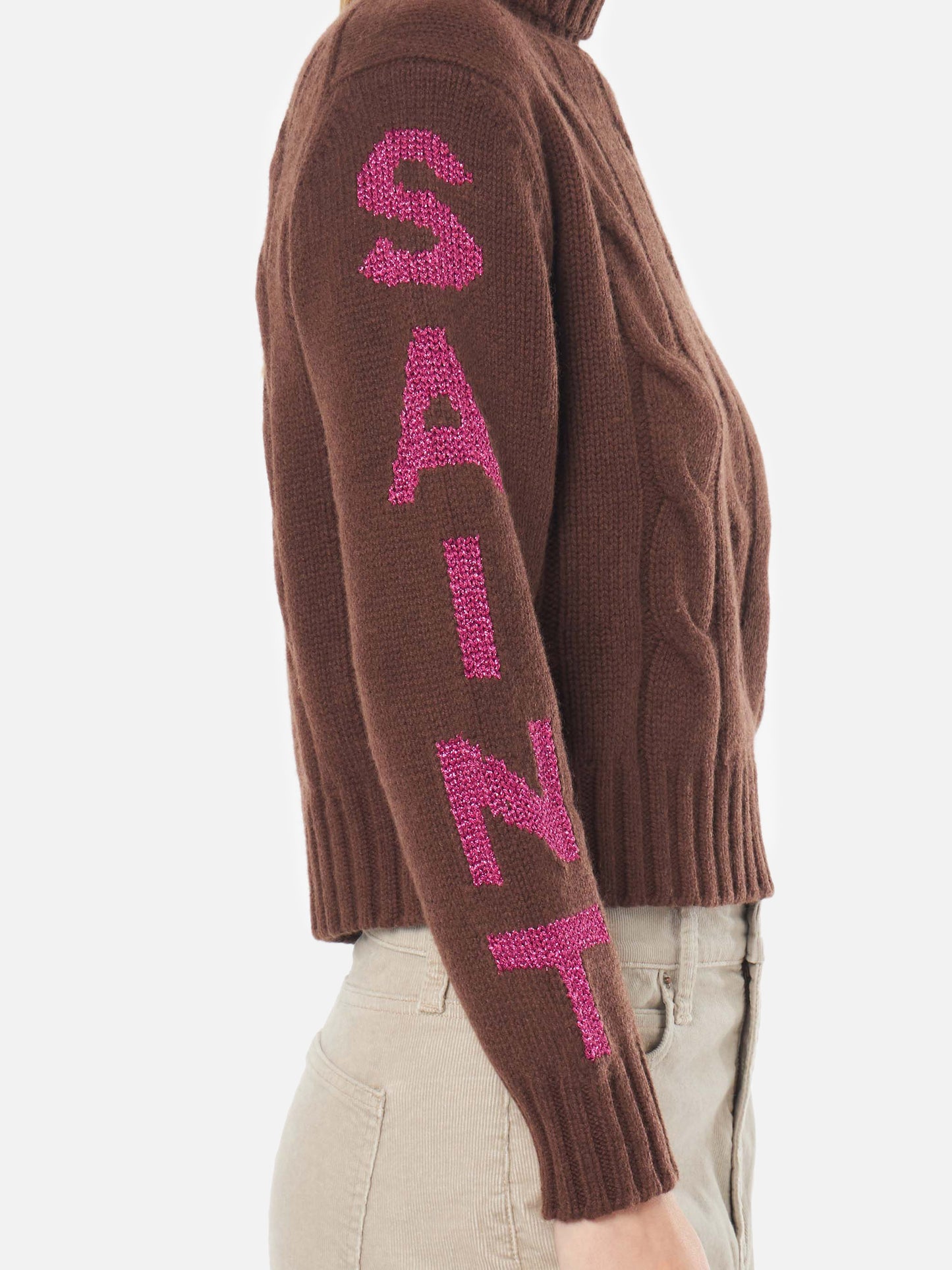 Maglione Adler collo alto con jacquard Saint Moritz