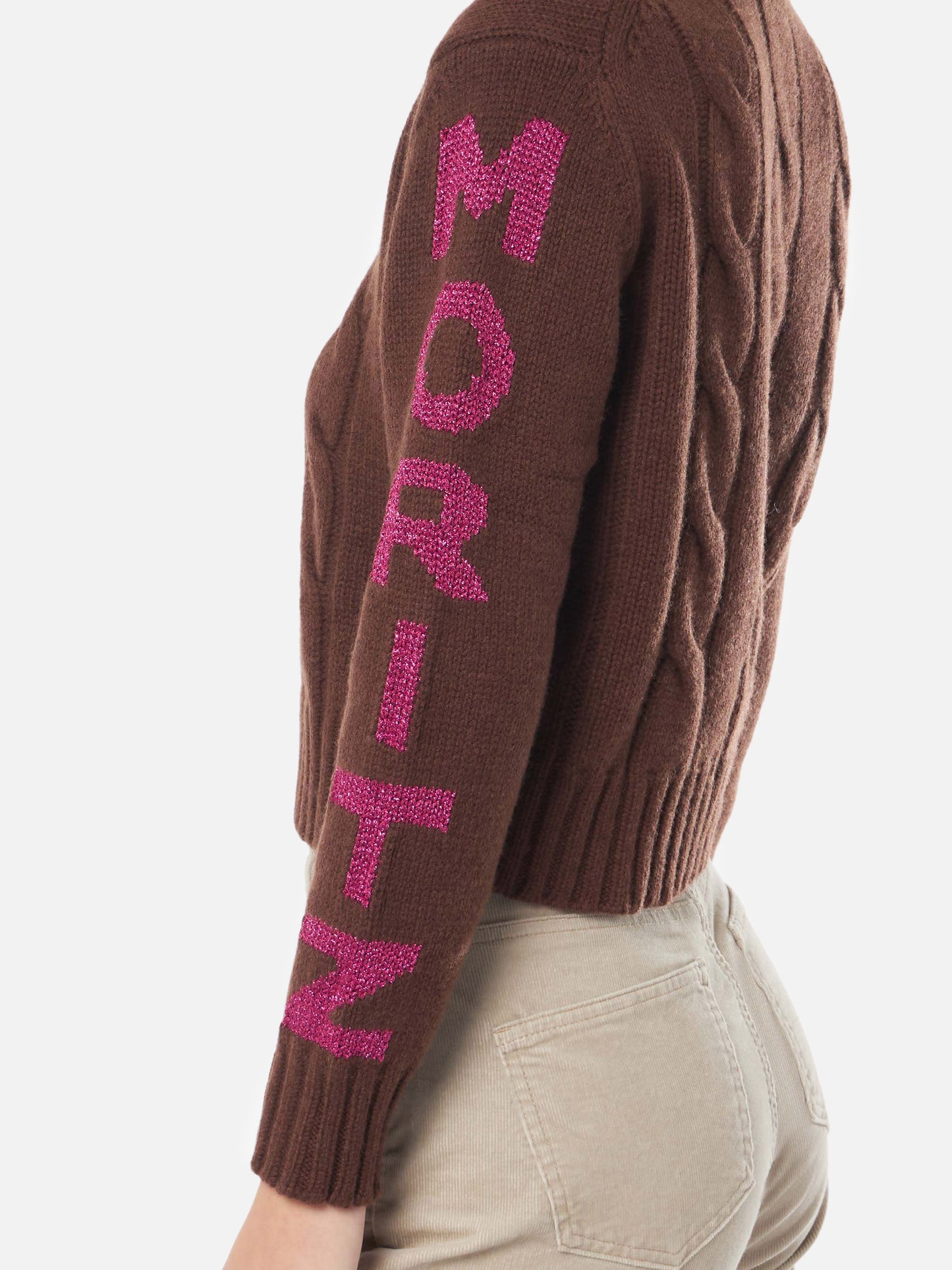 Maglione Adler collo alto con jacquard Saint Moritz