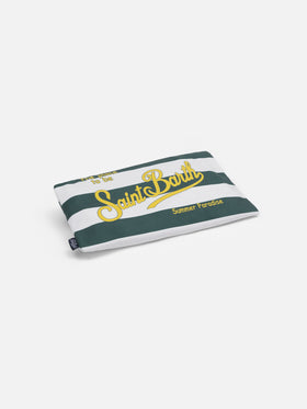 Microfiber beach towel Aidan with striped print - MC2 Saint Barth