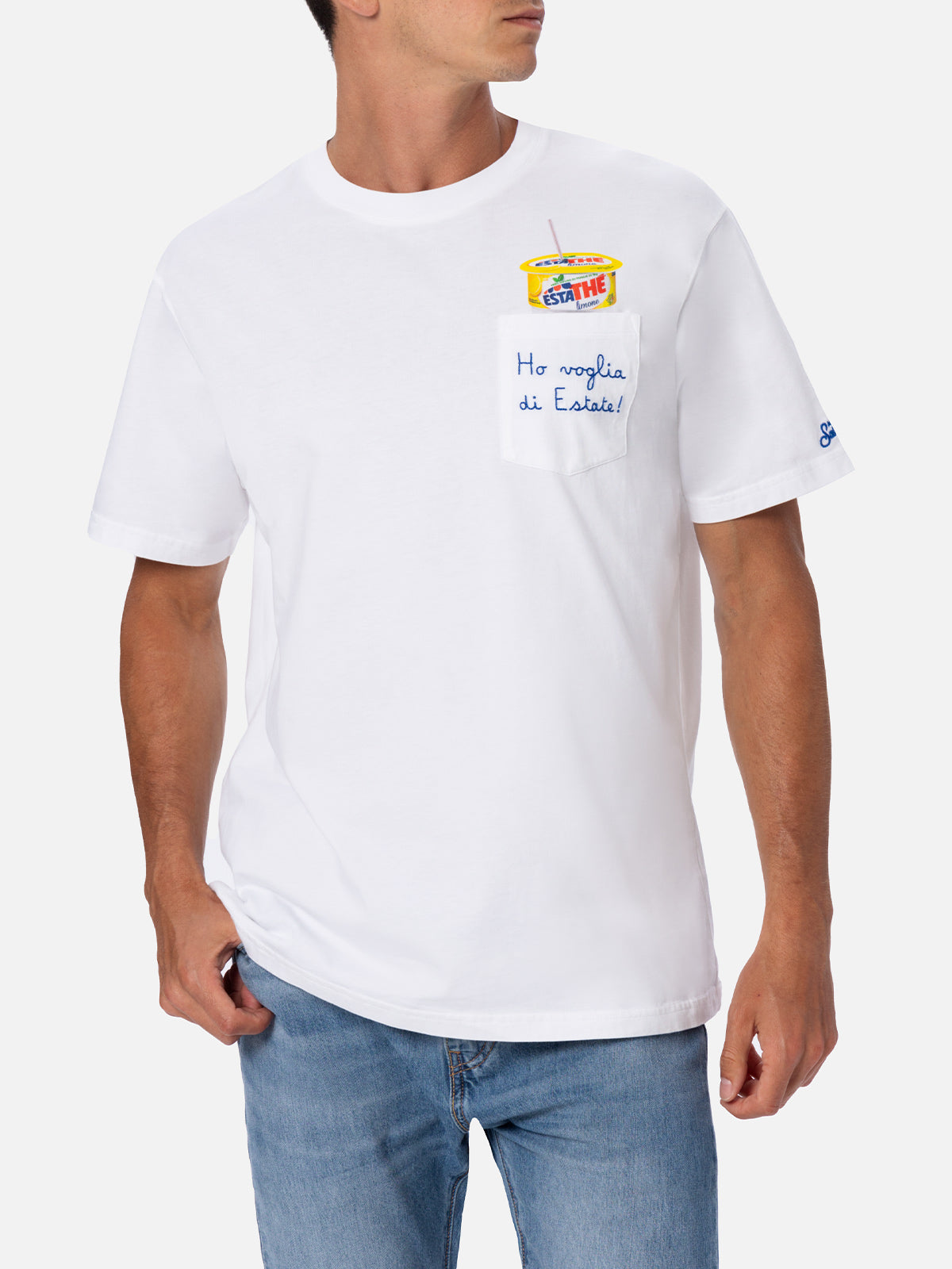 T-shirt Austin in cotone con ricamo Estathé | Special Edition