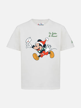 T-shirt Cameron en coton épais avec imprimé et broderie Mickey Mouse | DISNEY SPECIAL EDITION 