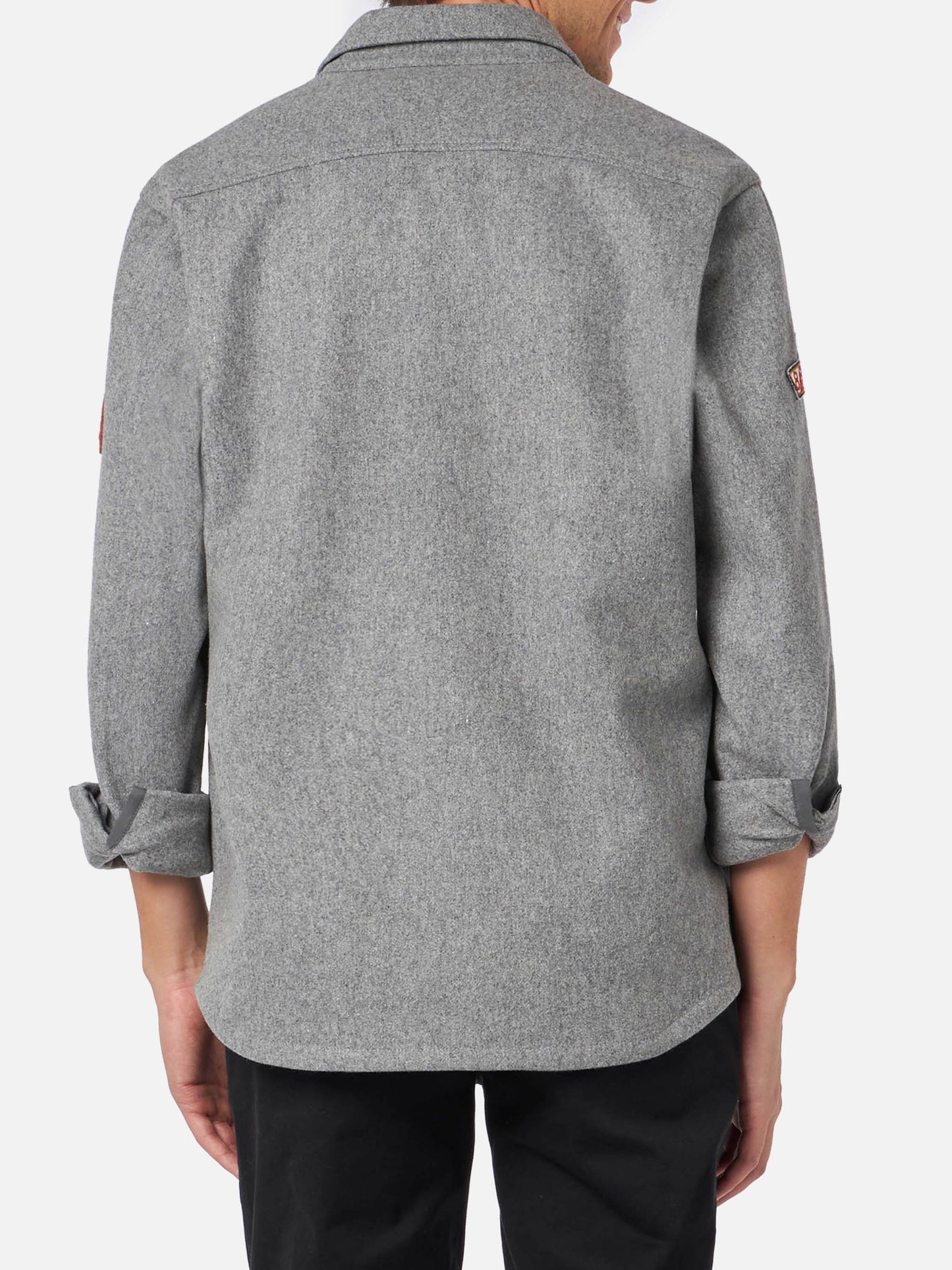 Surchemise Burton en laine grise 