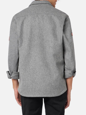Surchemise Burton en laine grise 