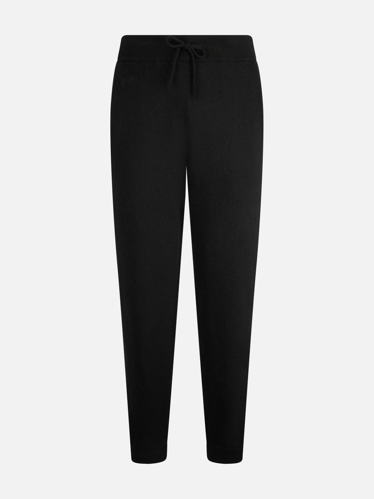 Woman knitted black jogger pants - MC2 Saint Barth