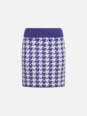 Woman knitted skirt with jewel buttons - MC2 Saint Barth
